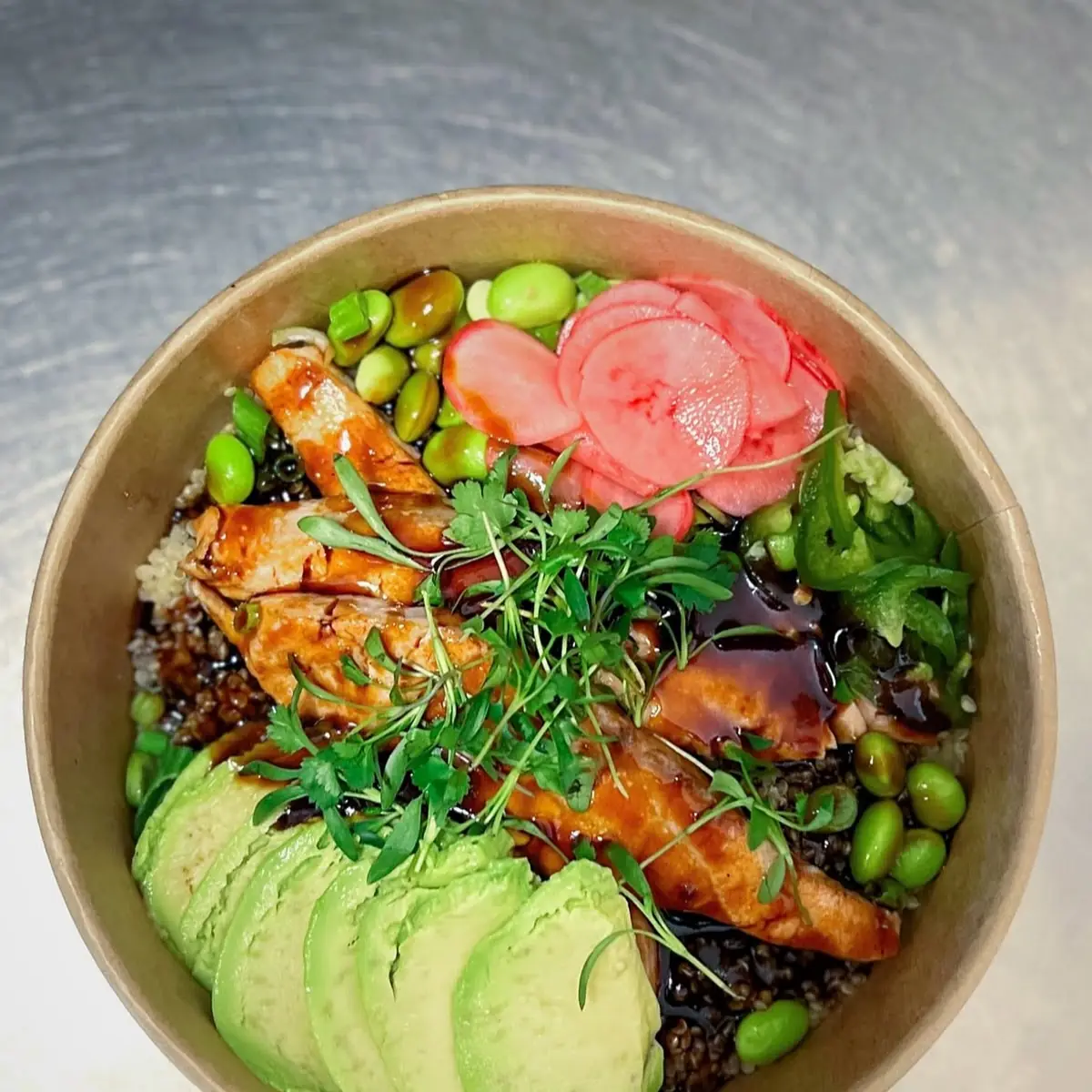 Teriyaki Salmon Protein Bowl