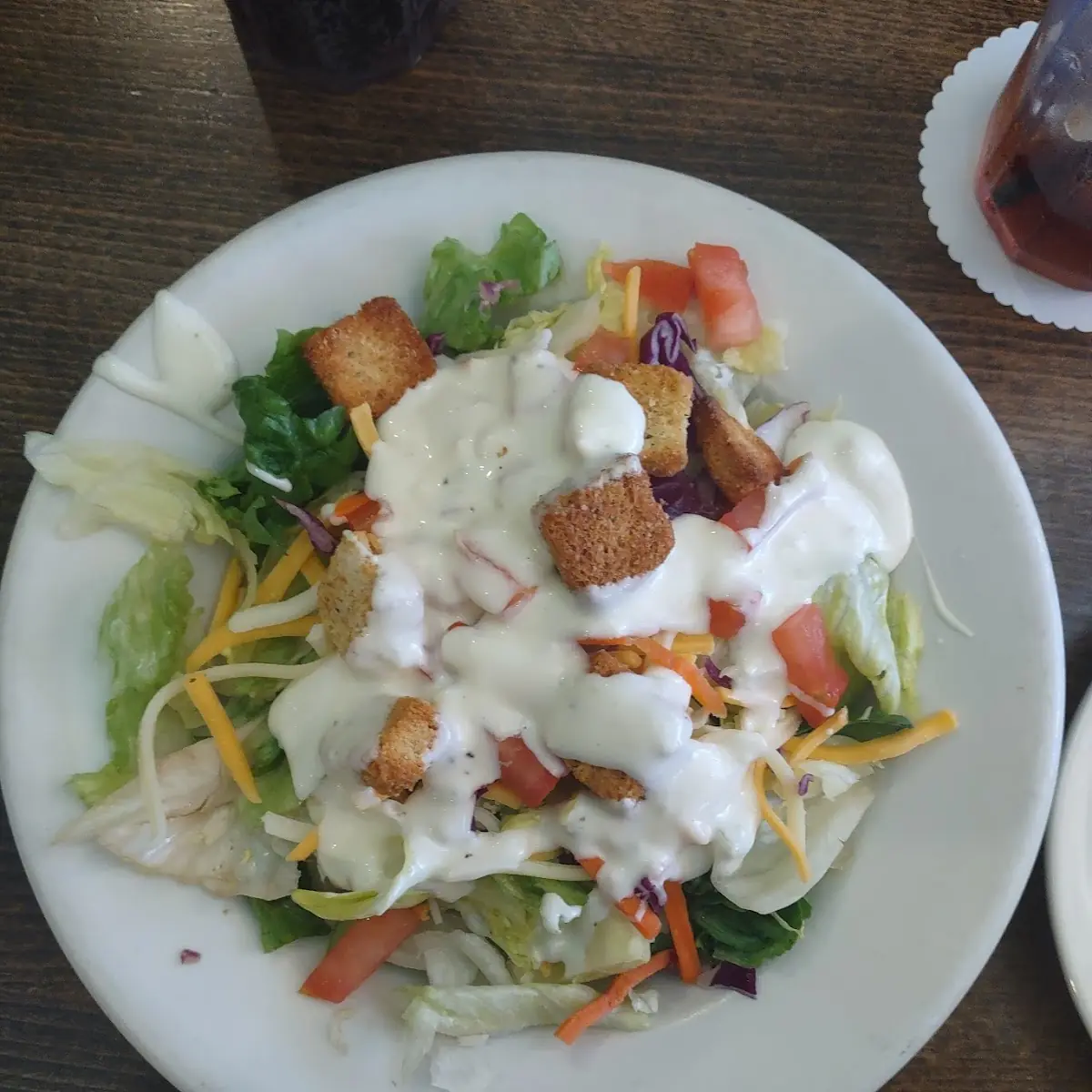 Side Salad with Blue Cheese Dressing