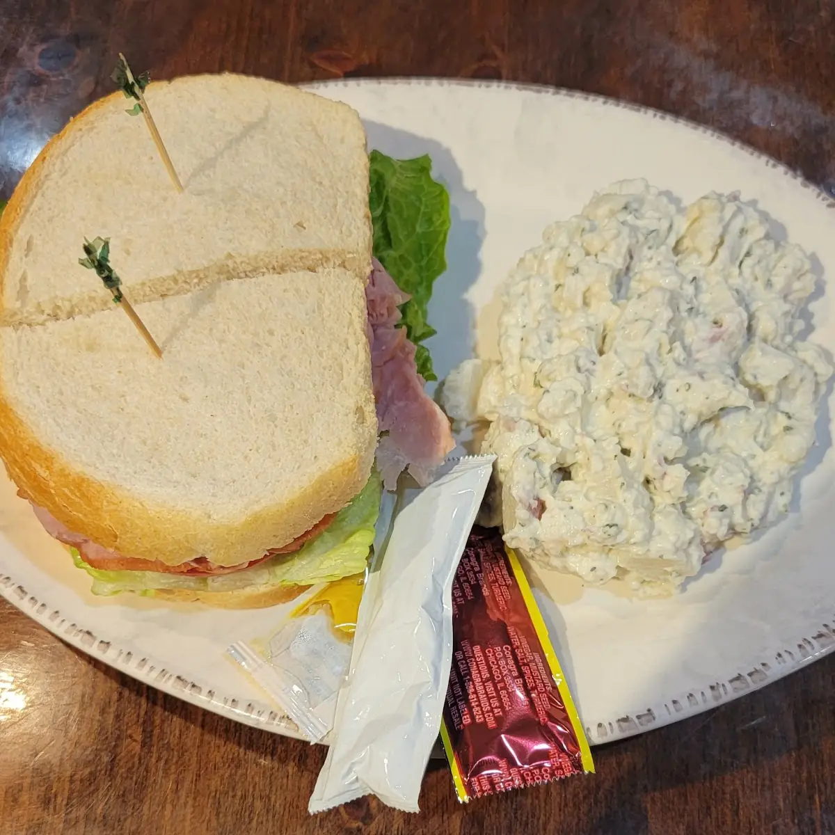 Sandwich with Potato Salad