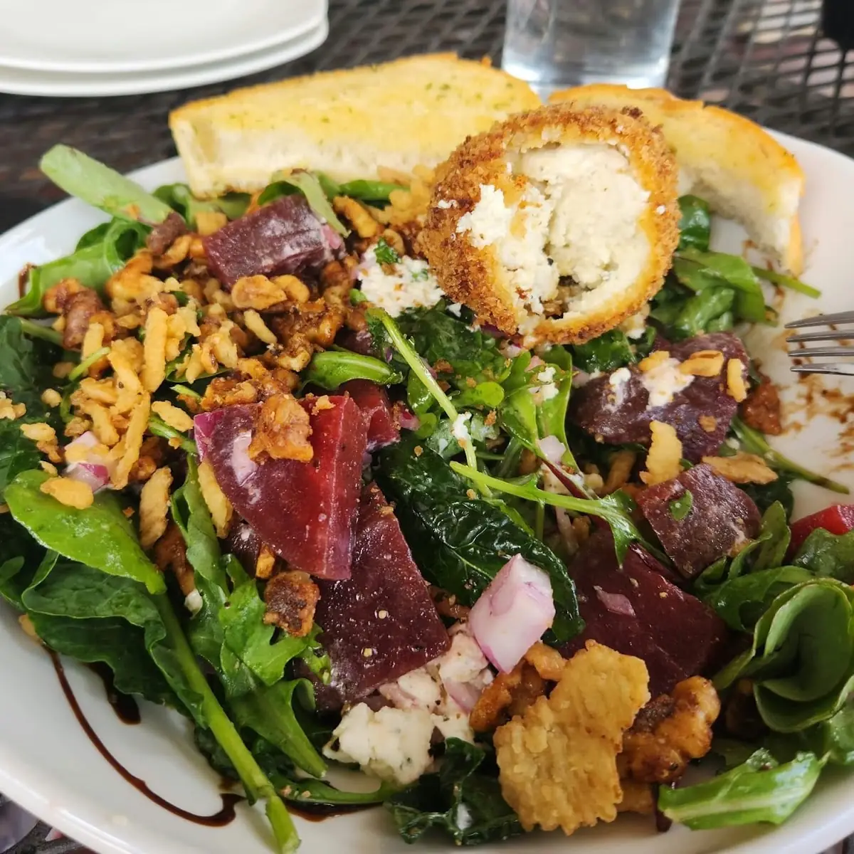 Beet Salad with Fried Goat Cheese