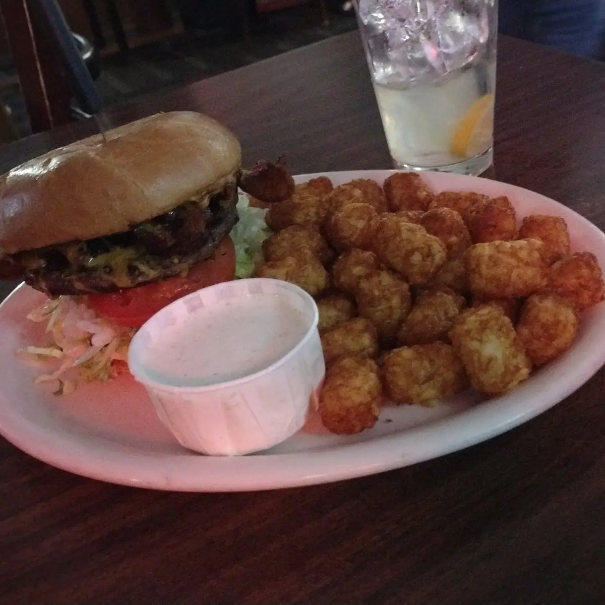 Bitty Burger with Ham Egg and Cheese