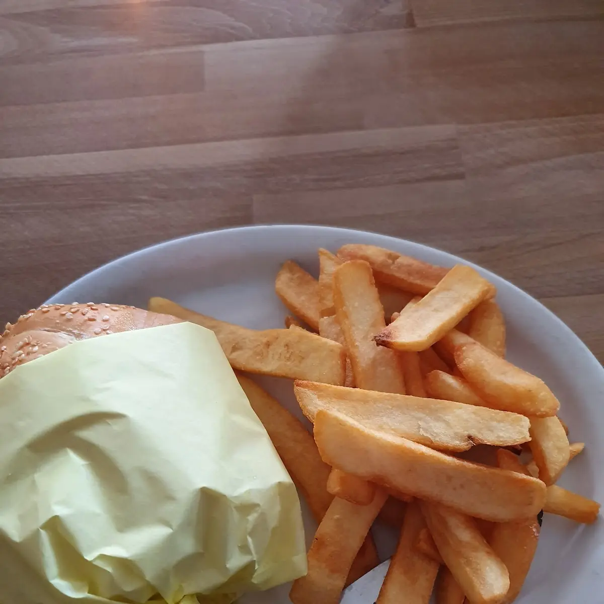Cheese Burger with Fries
