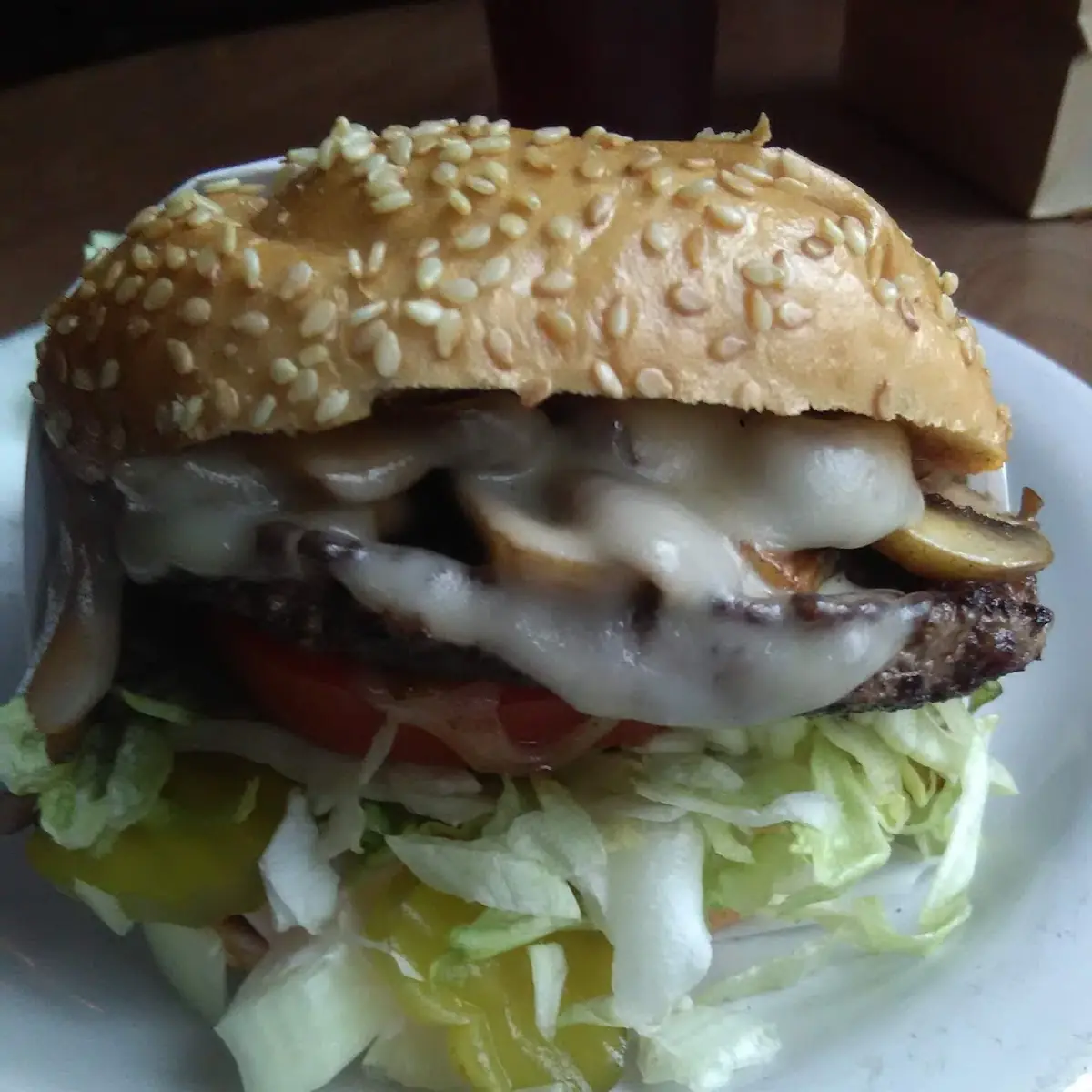 Mushroom Swiss Burger