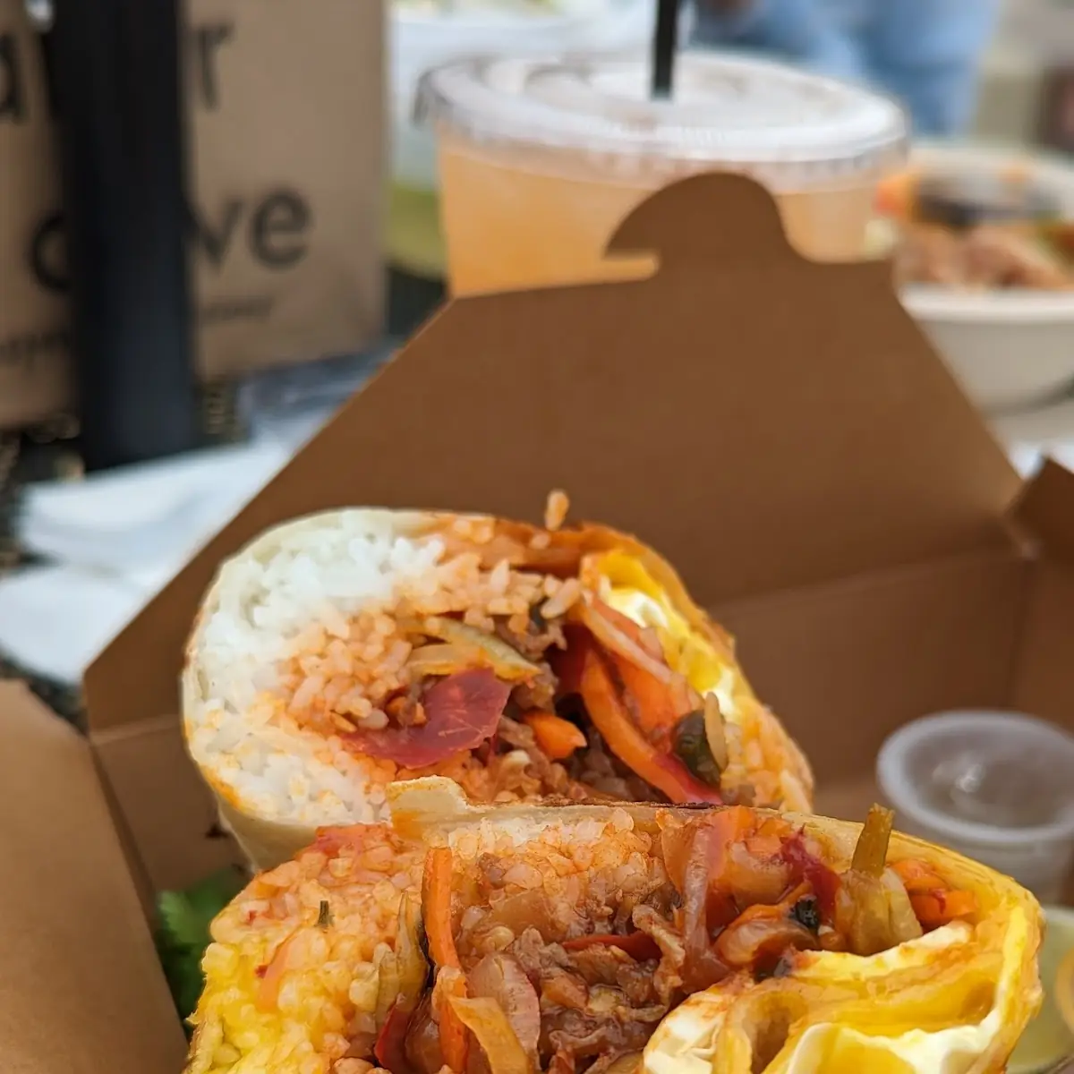 Thai Basil Beef Burrito