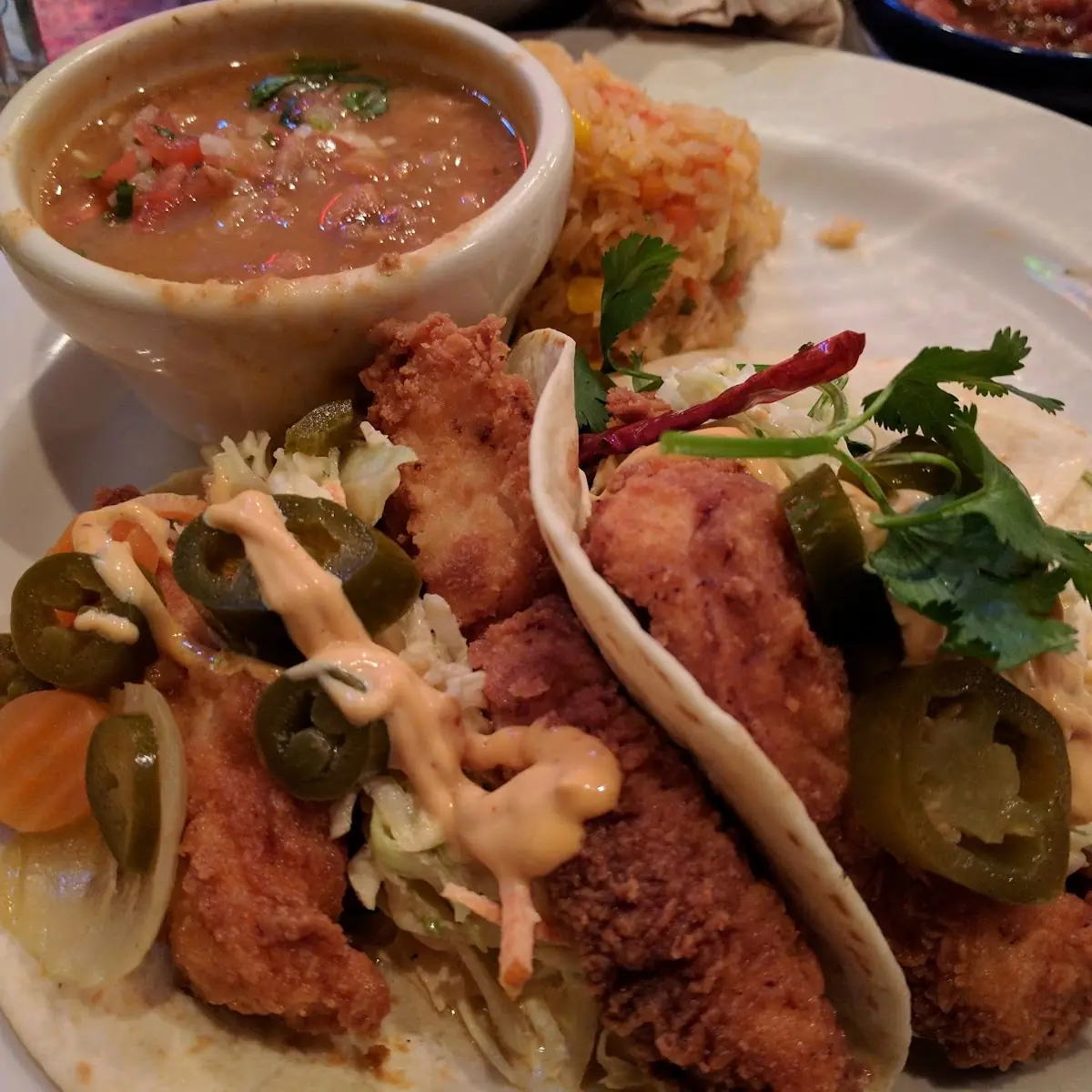 Southern Style Chicken Taco