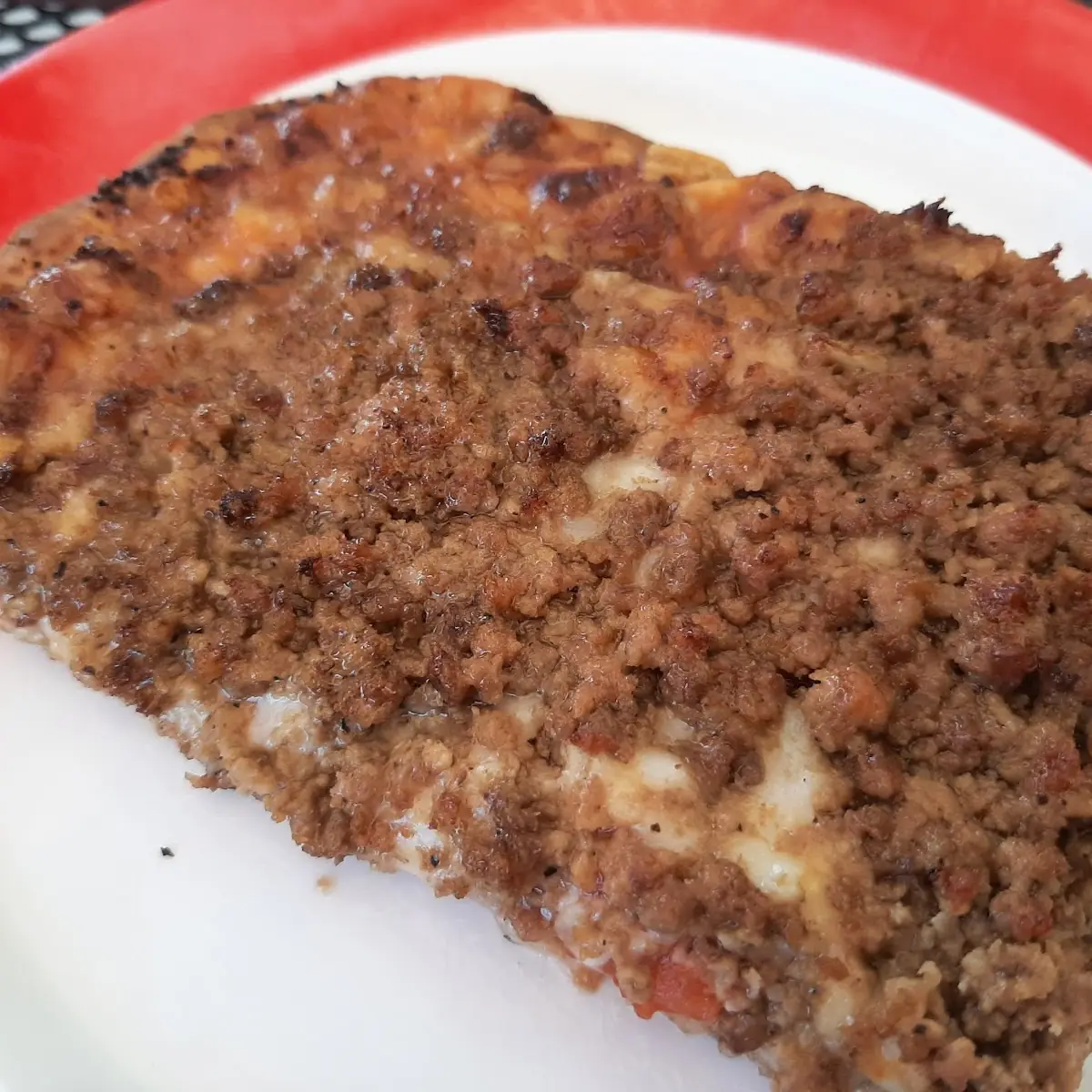 Classic Hamburger Pizza Slice