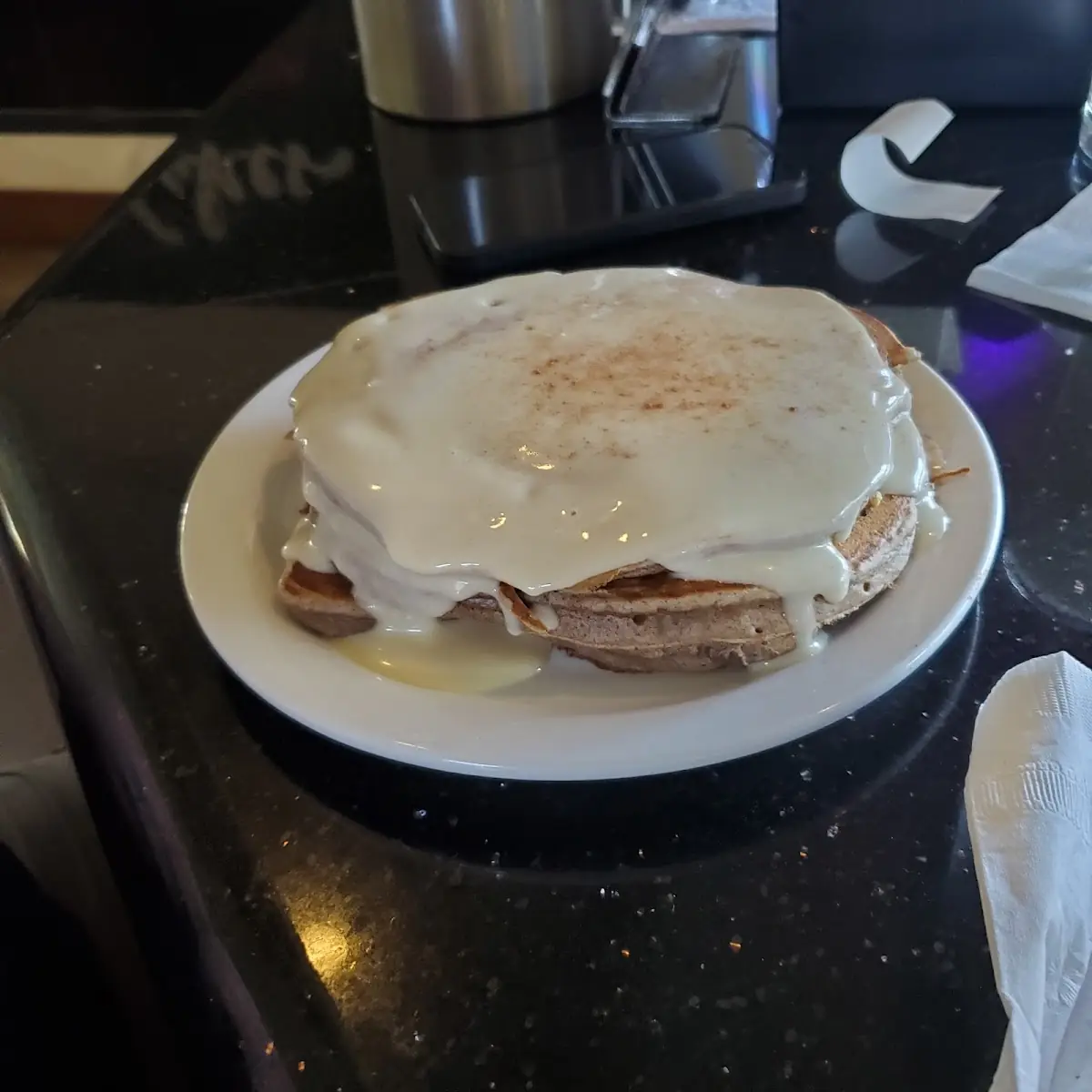 Cinnamon Roll Pancakes