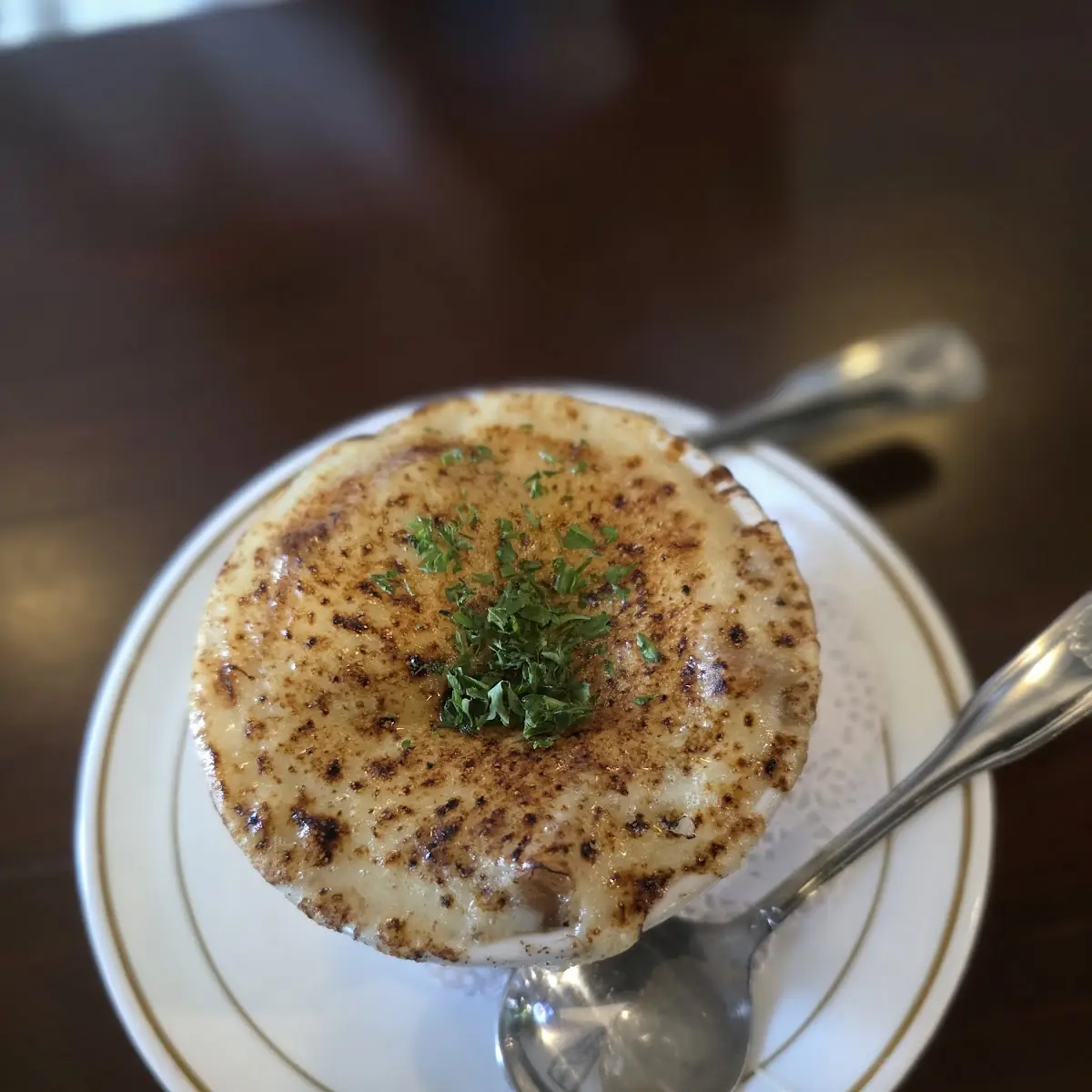 French Onoin Au Gratin Soup