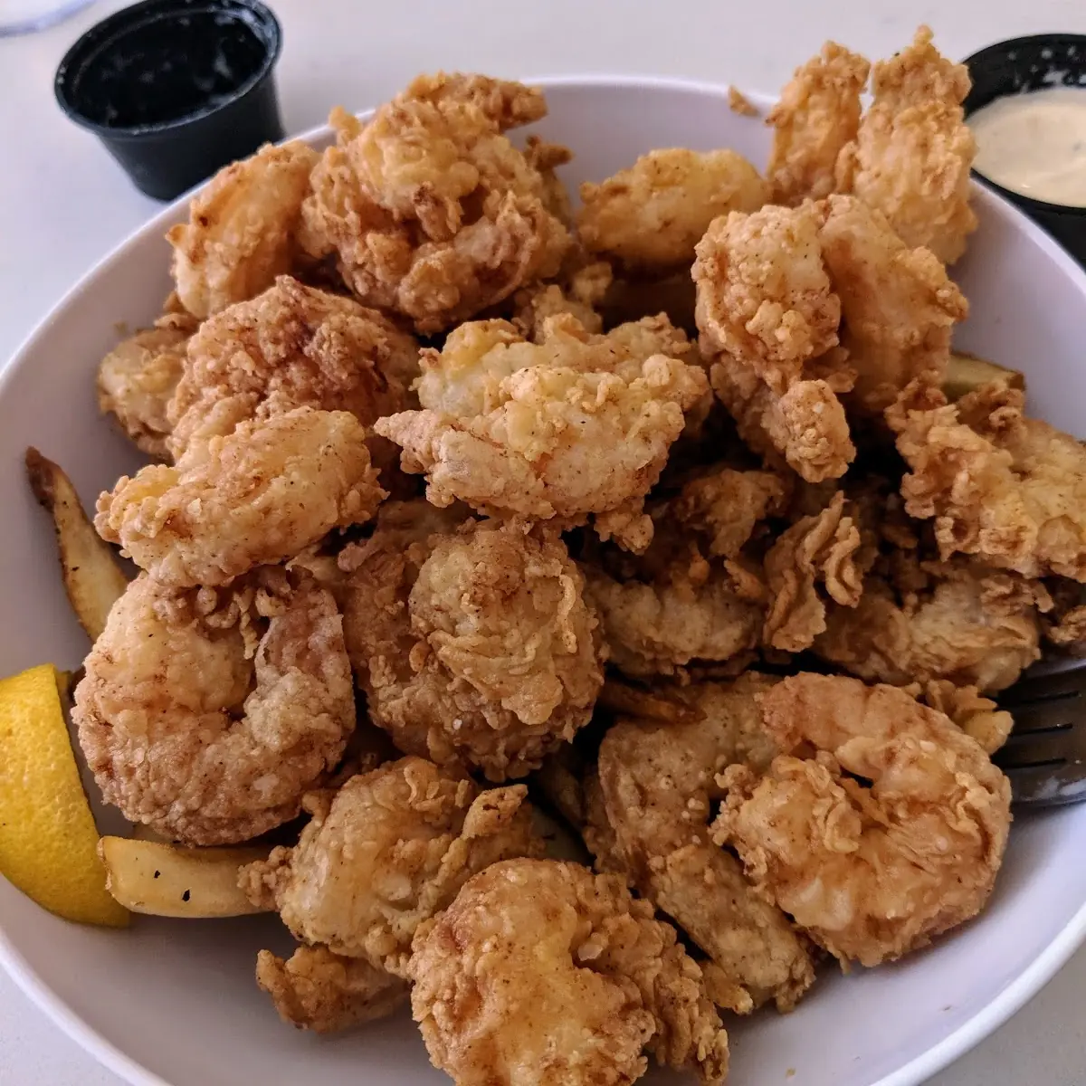 Thirty Fried Shrimp