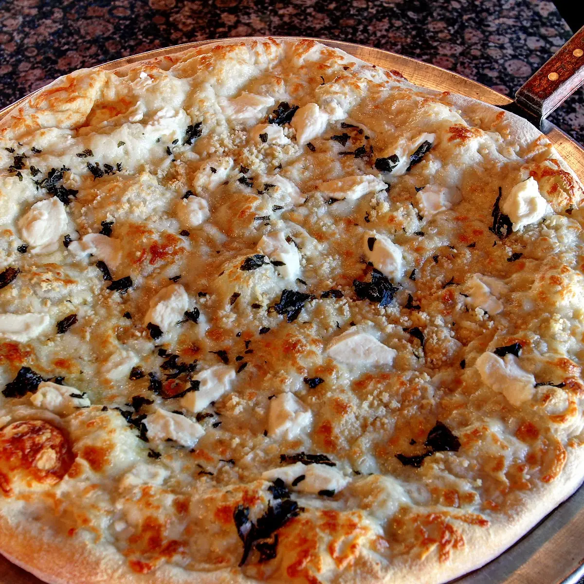 Chicken Alfredo Pizza
