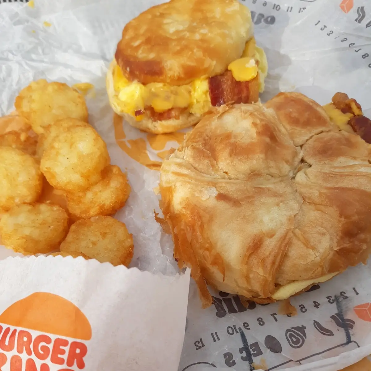 Tater Tots Bacon Egg Cheese Biscuit
