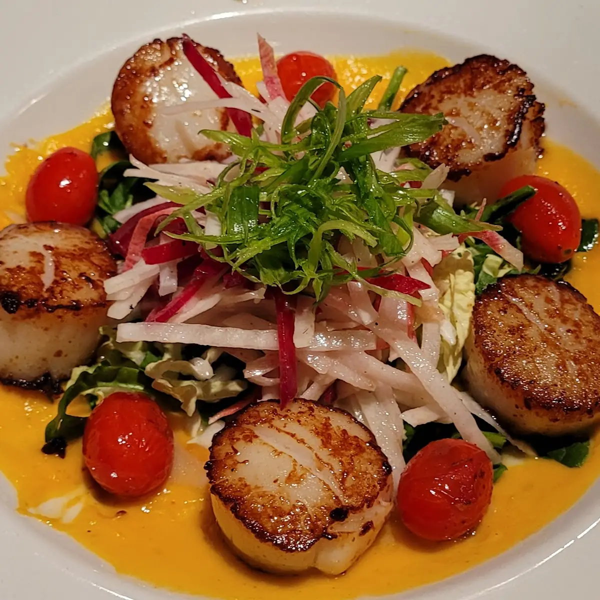 Peruvian Mango Sea Scallops