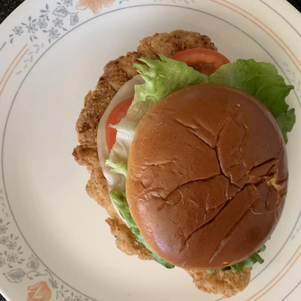 Tomato Mozzarella Crispy Chicken Sandwich