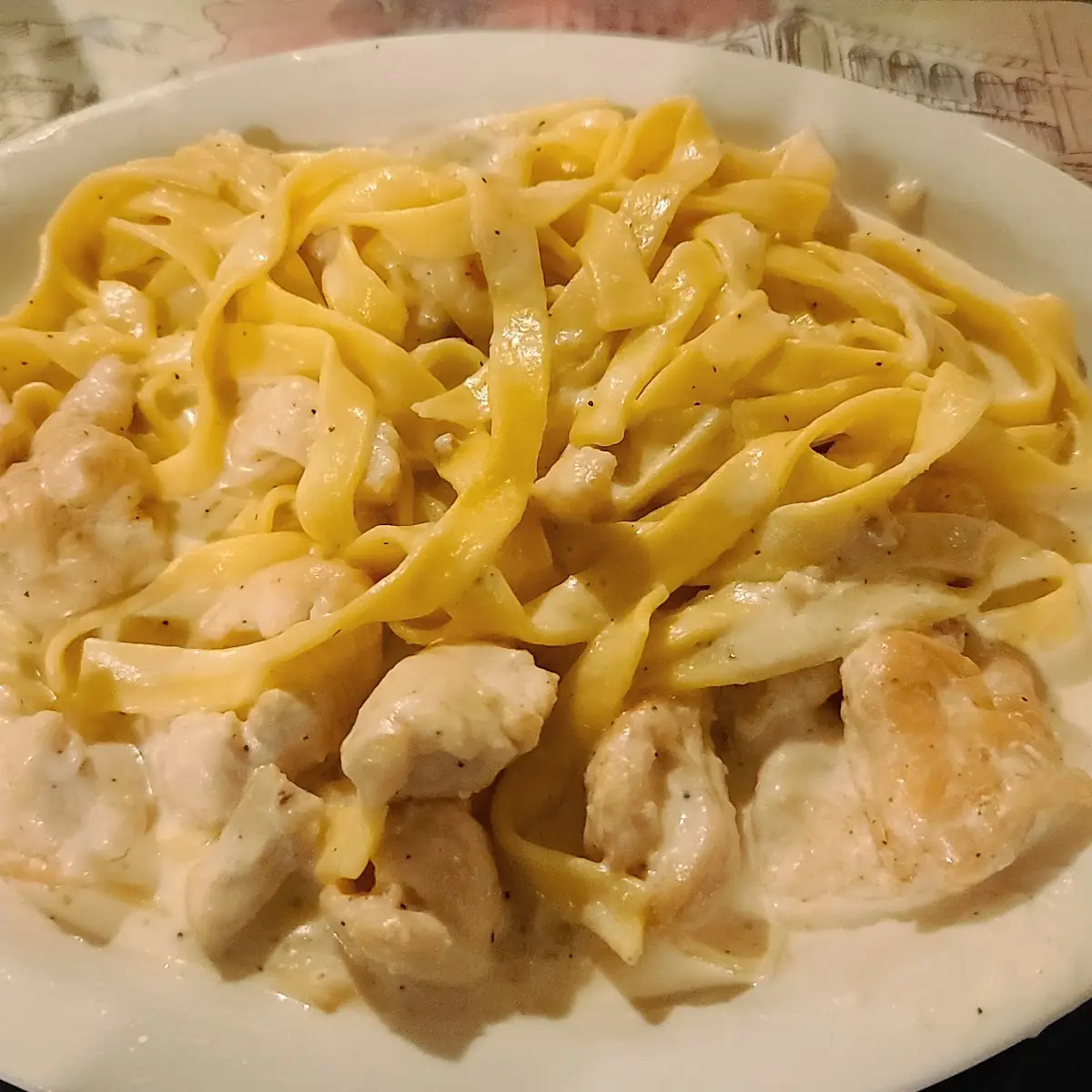 Fettuccine Alfredo with Chicken