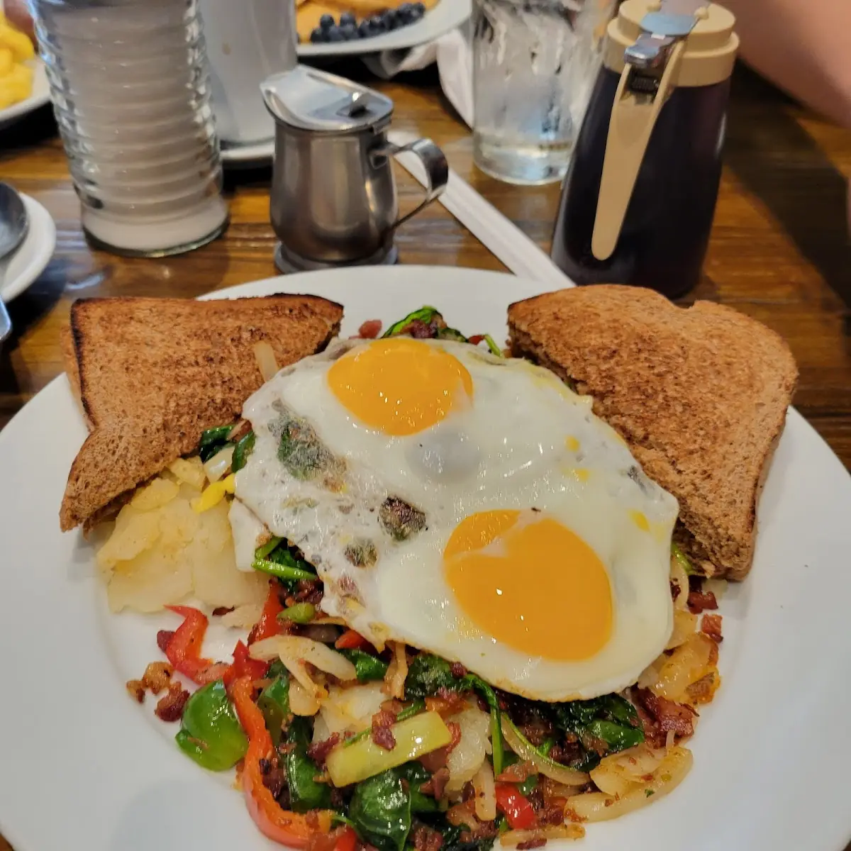 Sauteed Mixed Vegetables Eggs