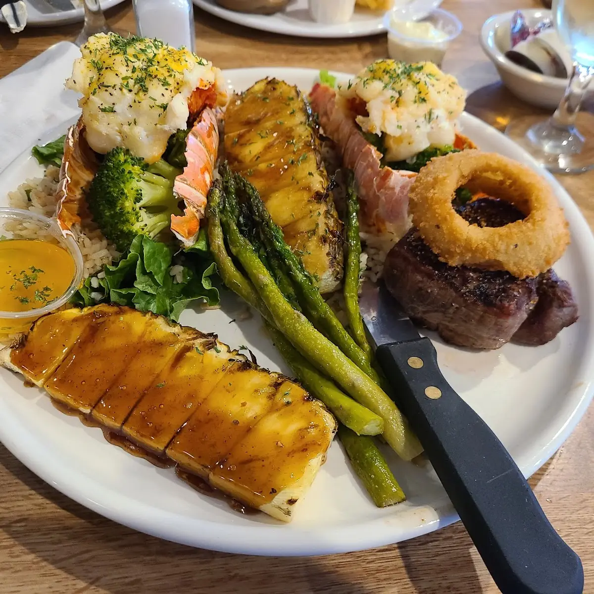 Filet Mignon and Lobster Tail