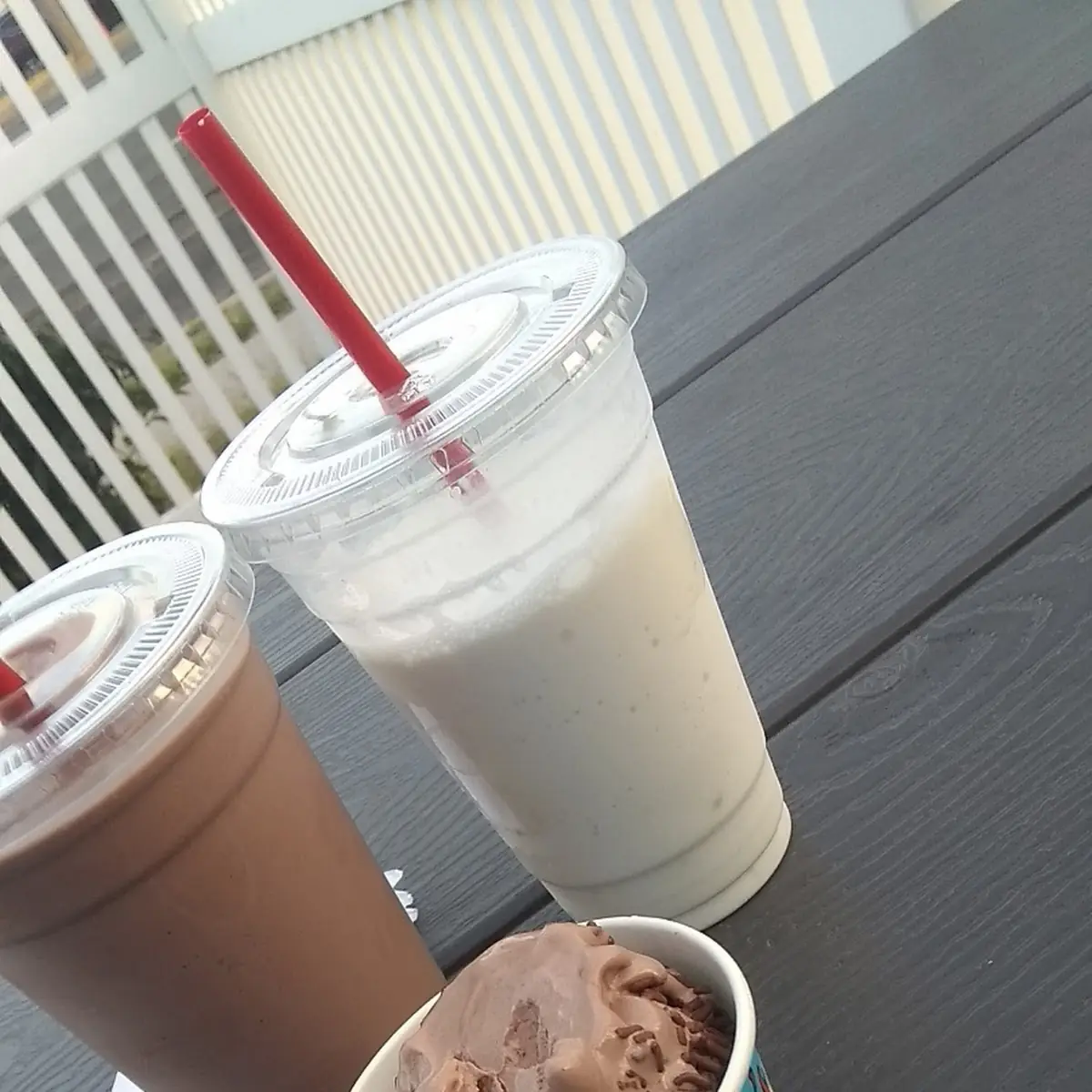 Chocalte Shake Vanilla Shake and Chocolate Ice Cream