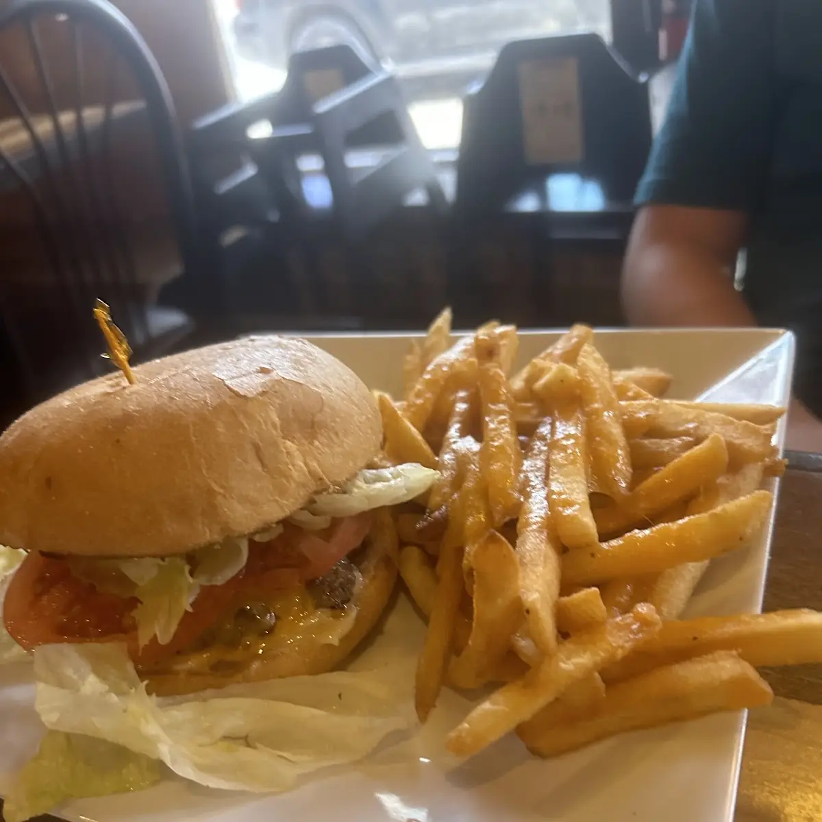 Cheeseburger with Cheese Fries