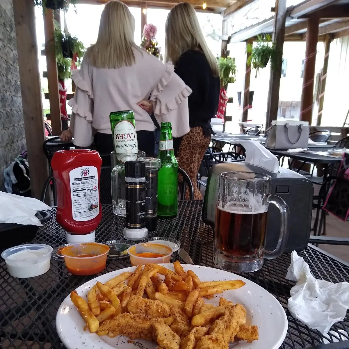 Fried Green Beans and a Flavorless Fried Fish