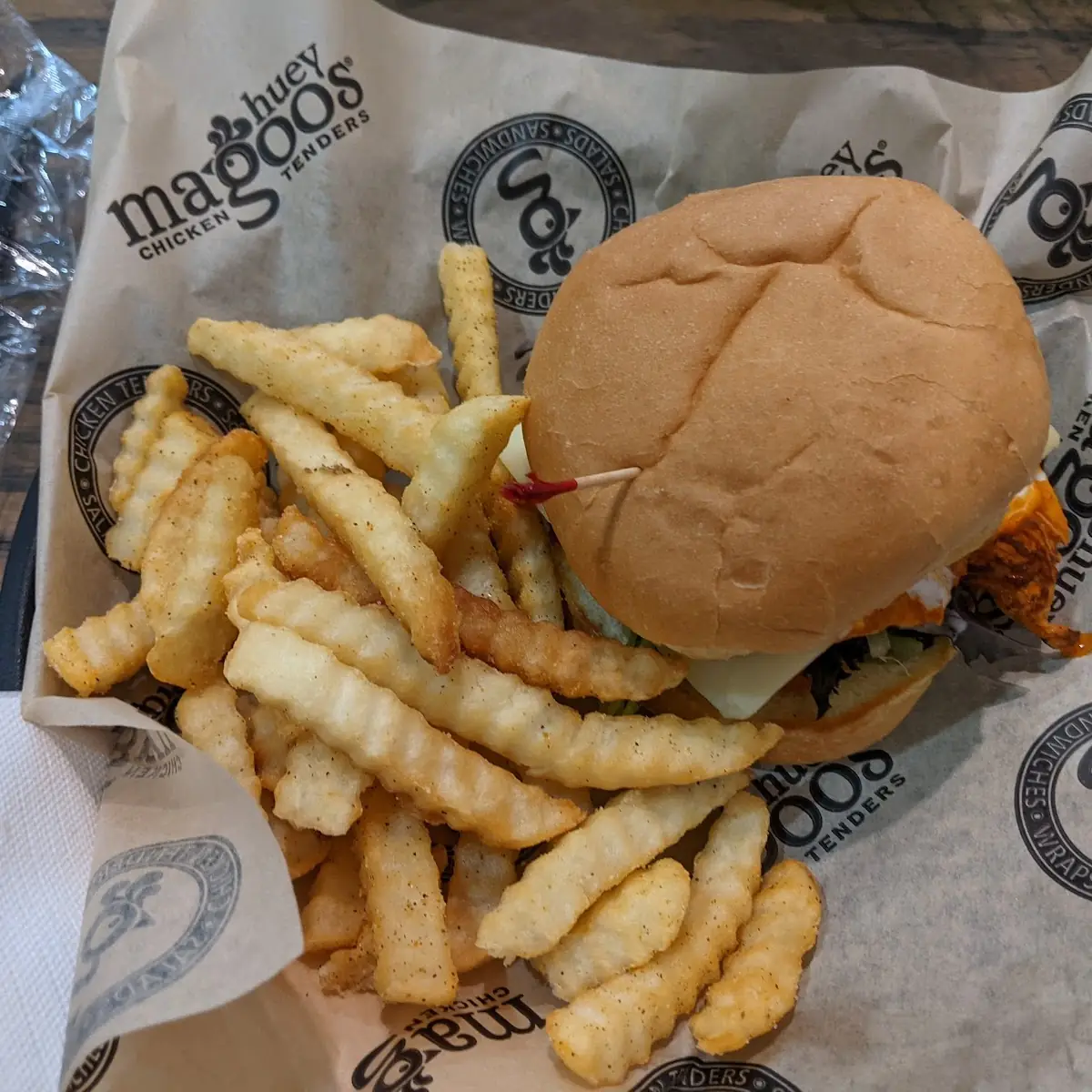 Buffalo Chicken Sandwich Meal Grilled
