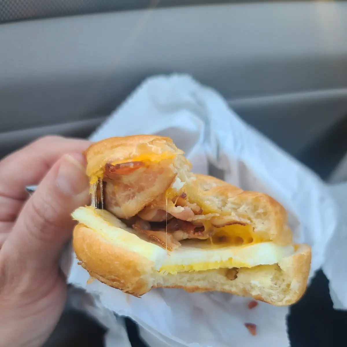 Bacon Gouda & Egg Breakfast Sandwich