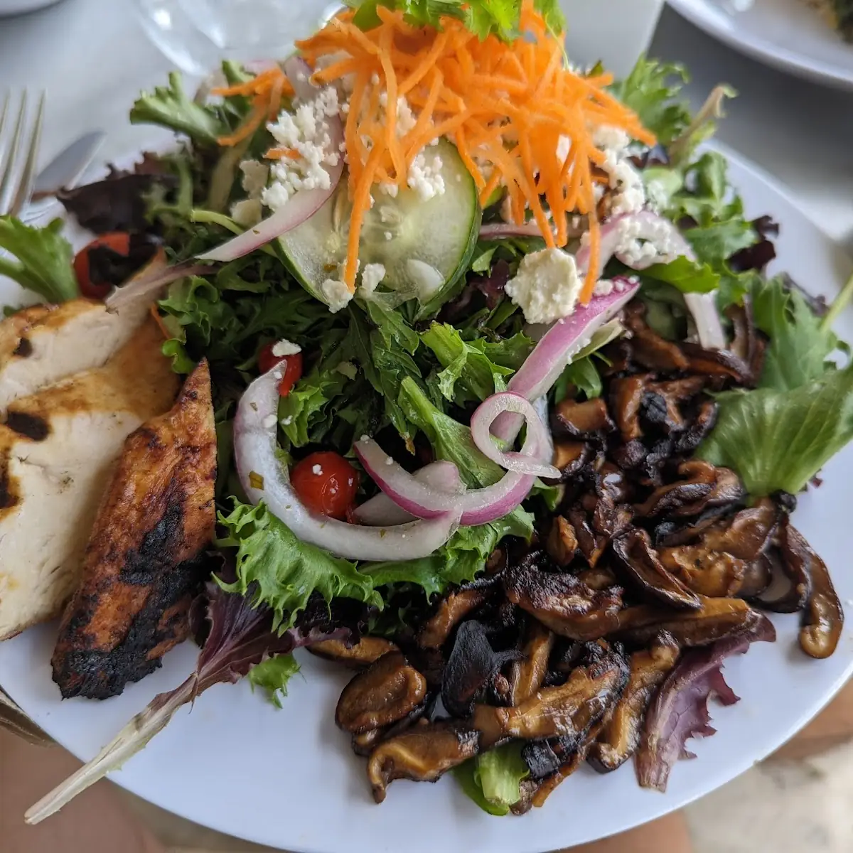Mediterranean Salad with Chicken