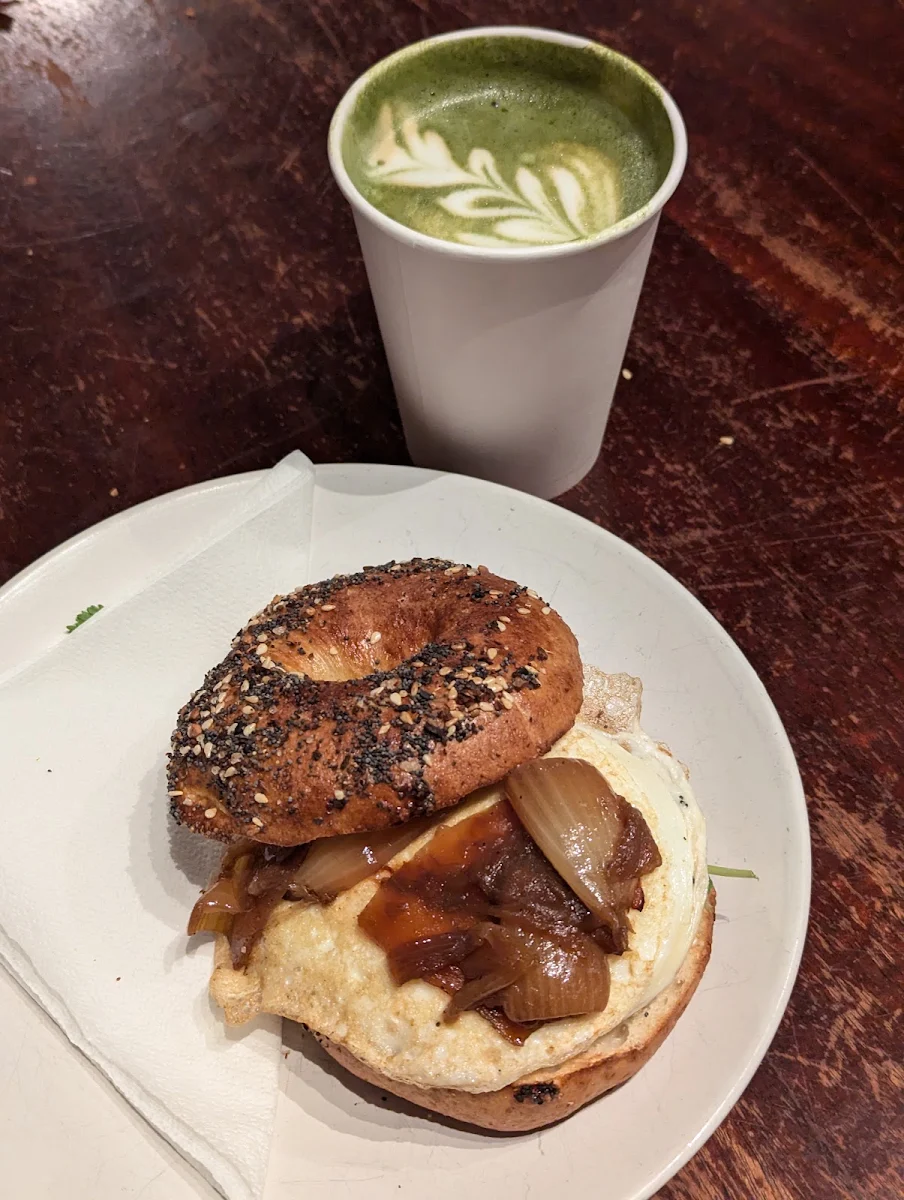Bacon Jam Bagel