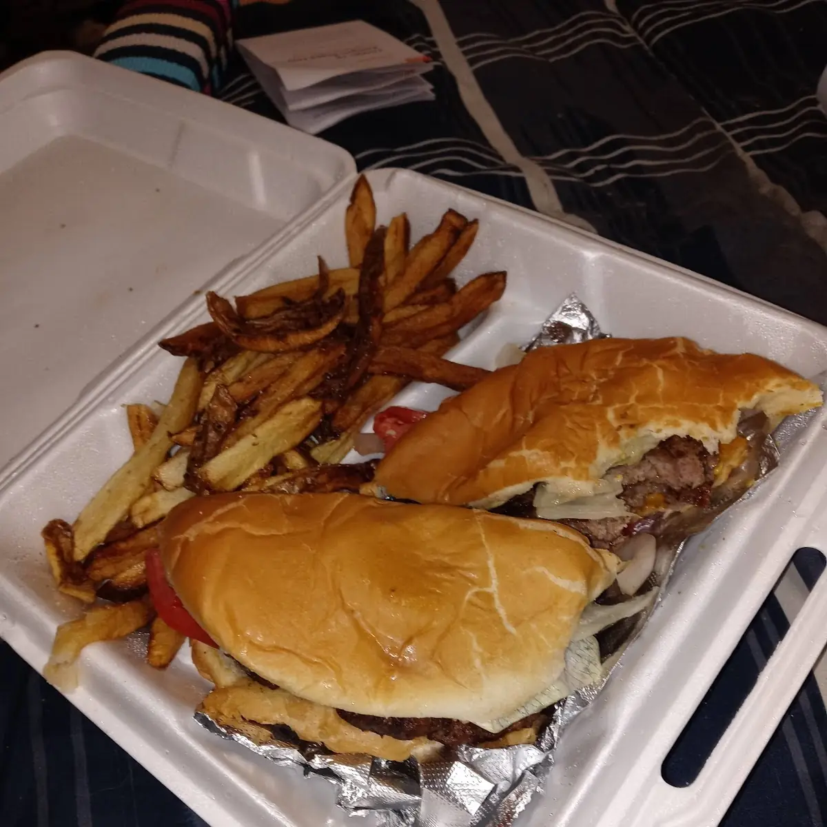 Double Cheeseburger Platter