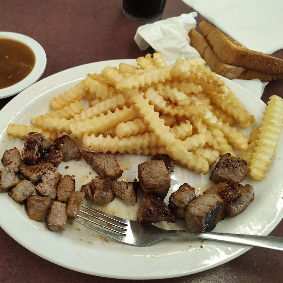 Steak Tips with Brown Gravy