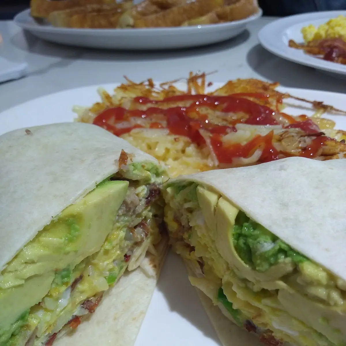 Guacamole Breakfast Burrito