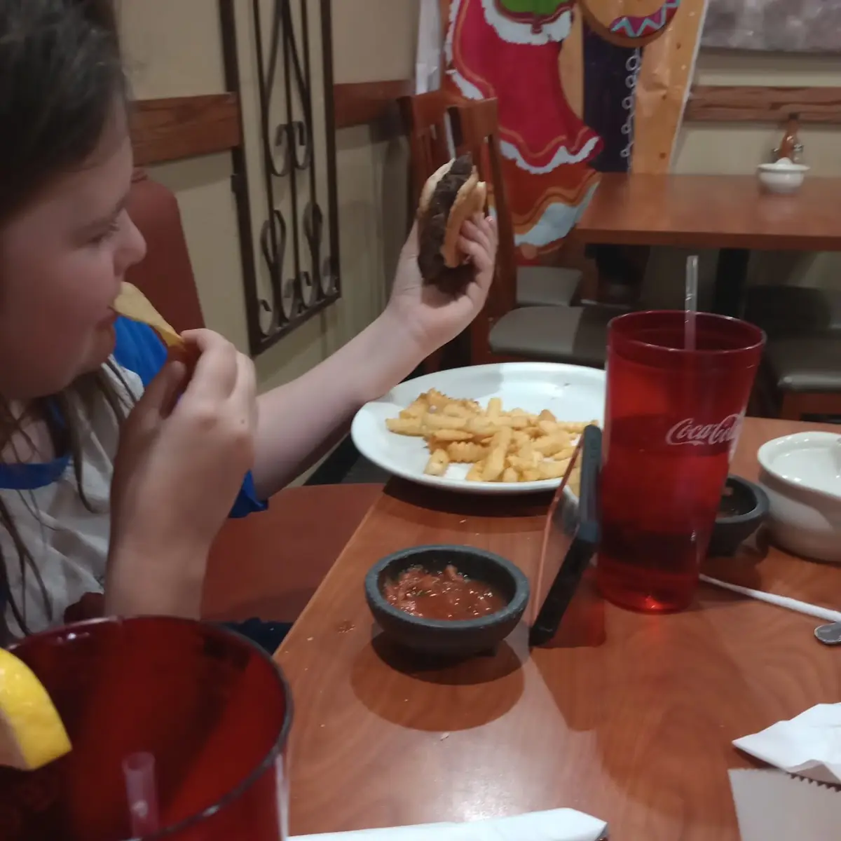 Kids Cheeseburger and Fries