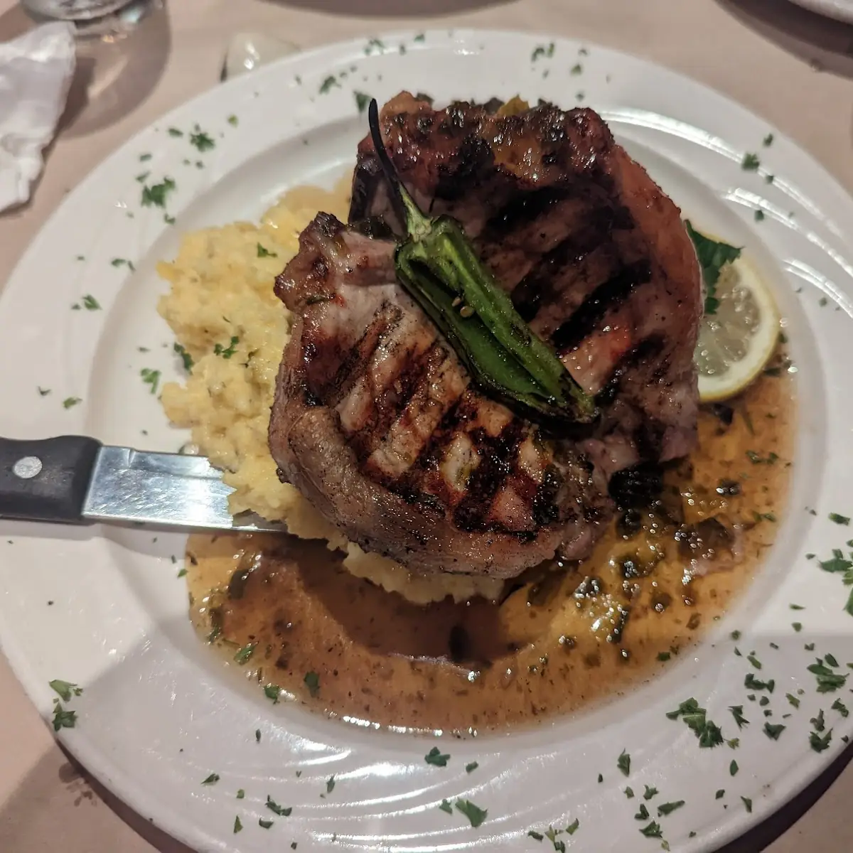 Jalapeno Glazed Pork Chop