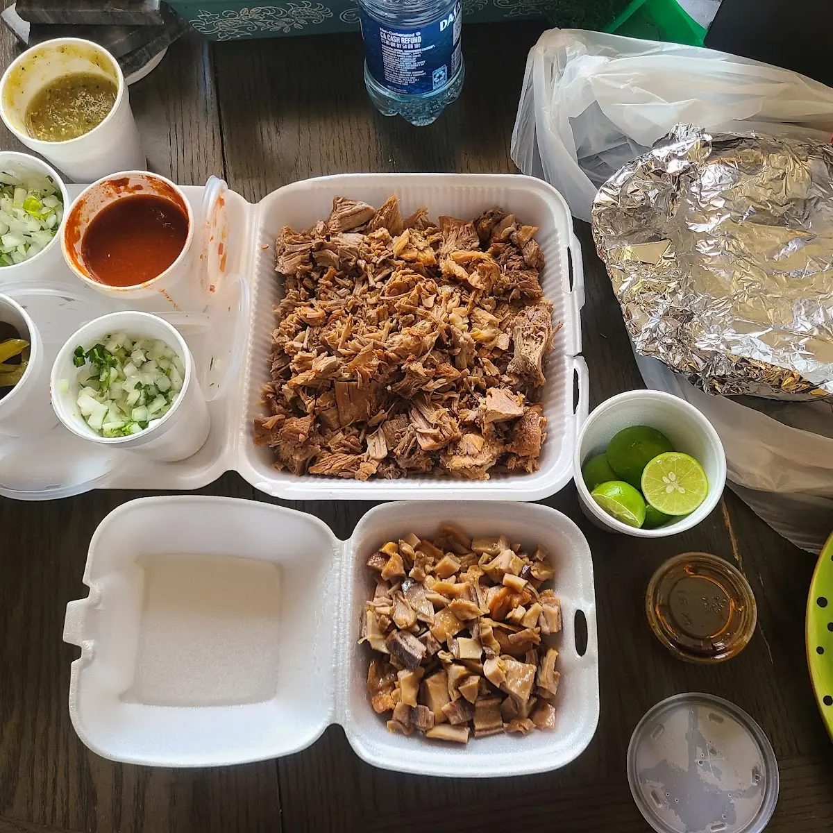 Carnitas and Buche Tacos