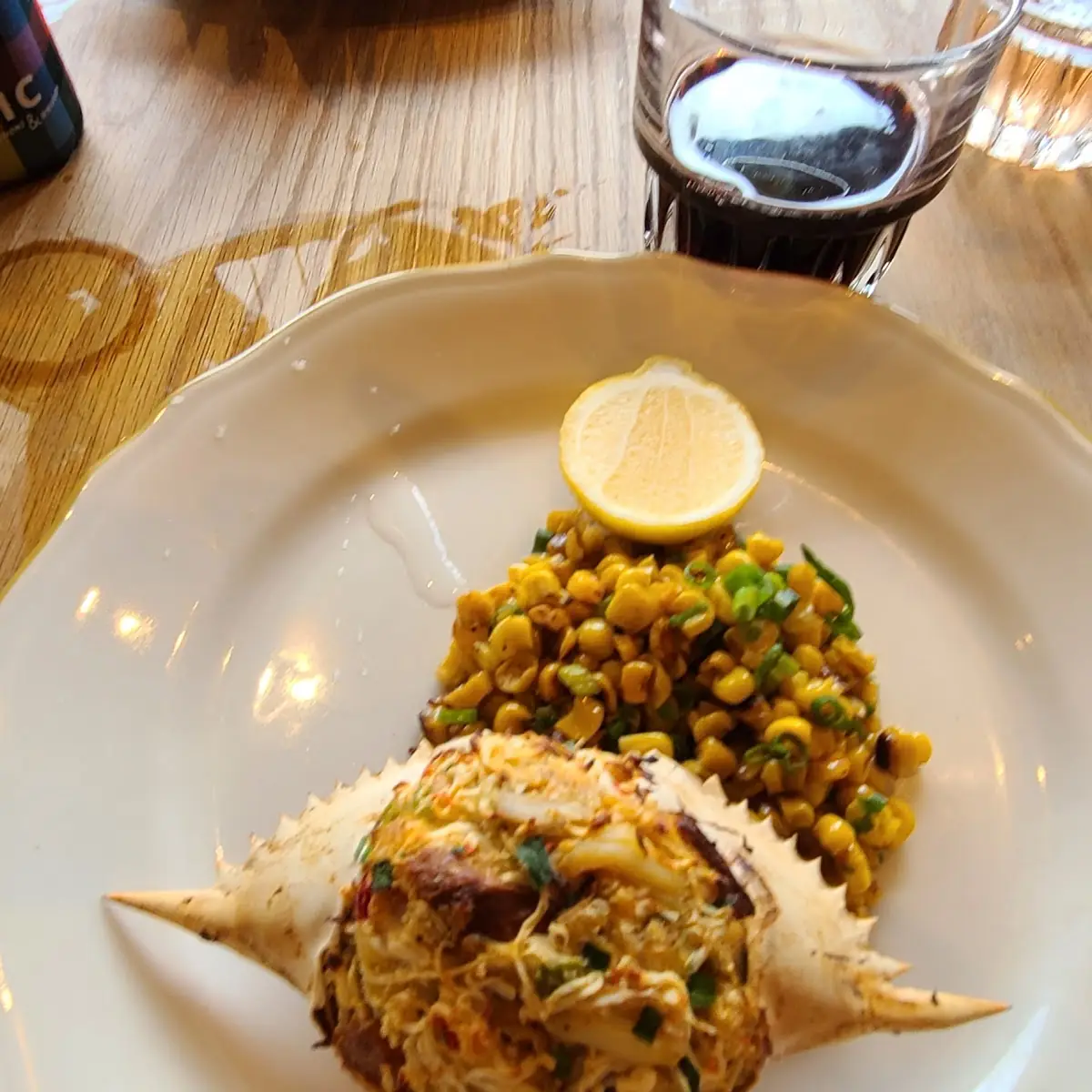 Crab Cake on the Half Shell