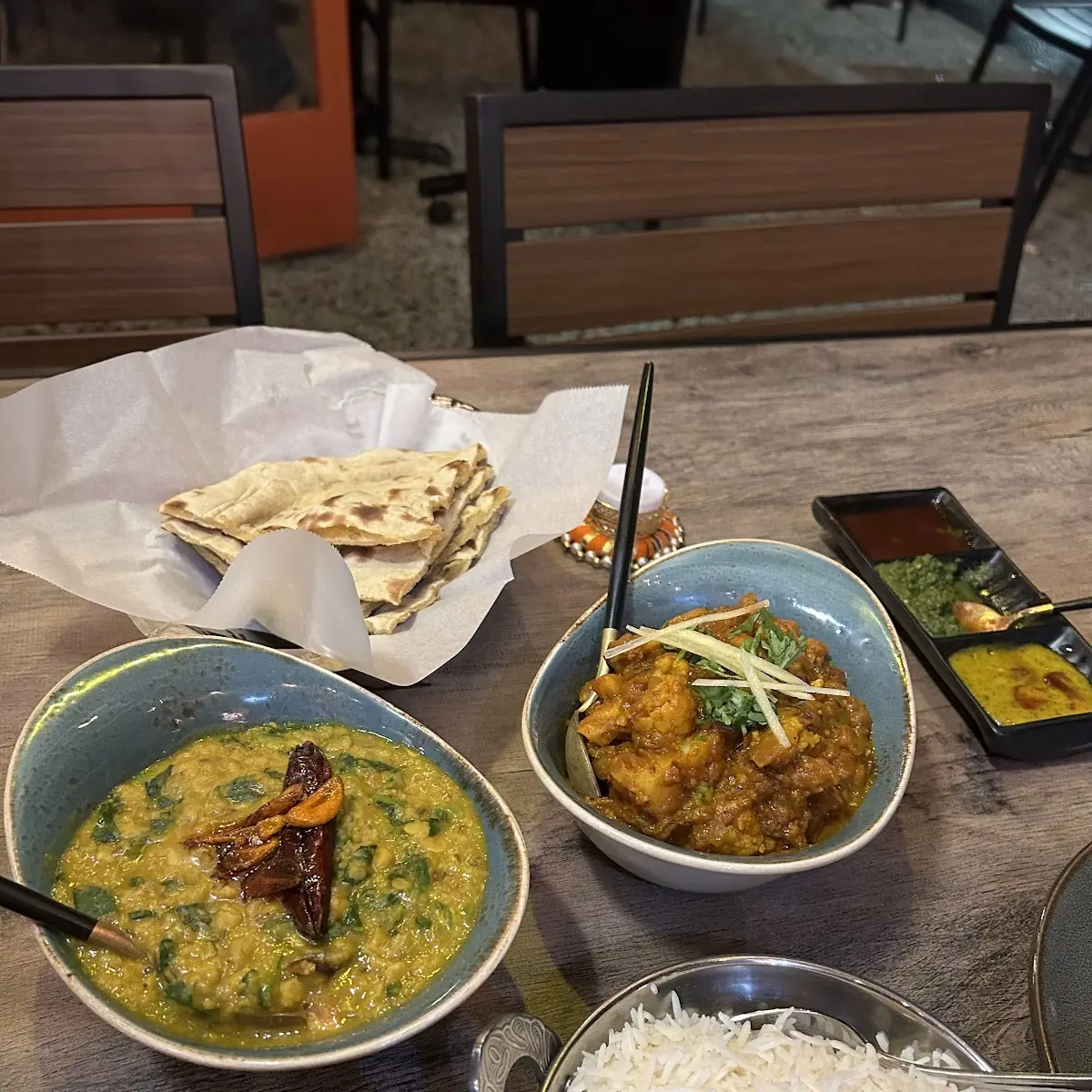 Sea Bass Curry & Tandoori Chicken