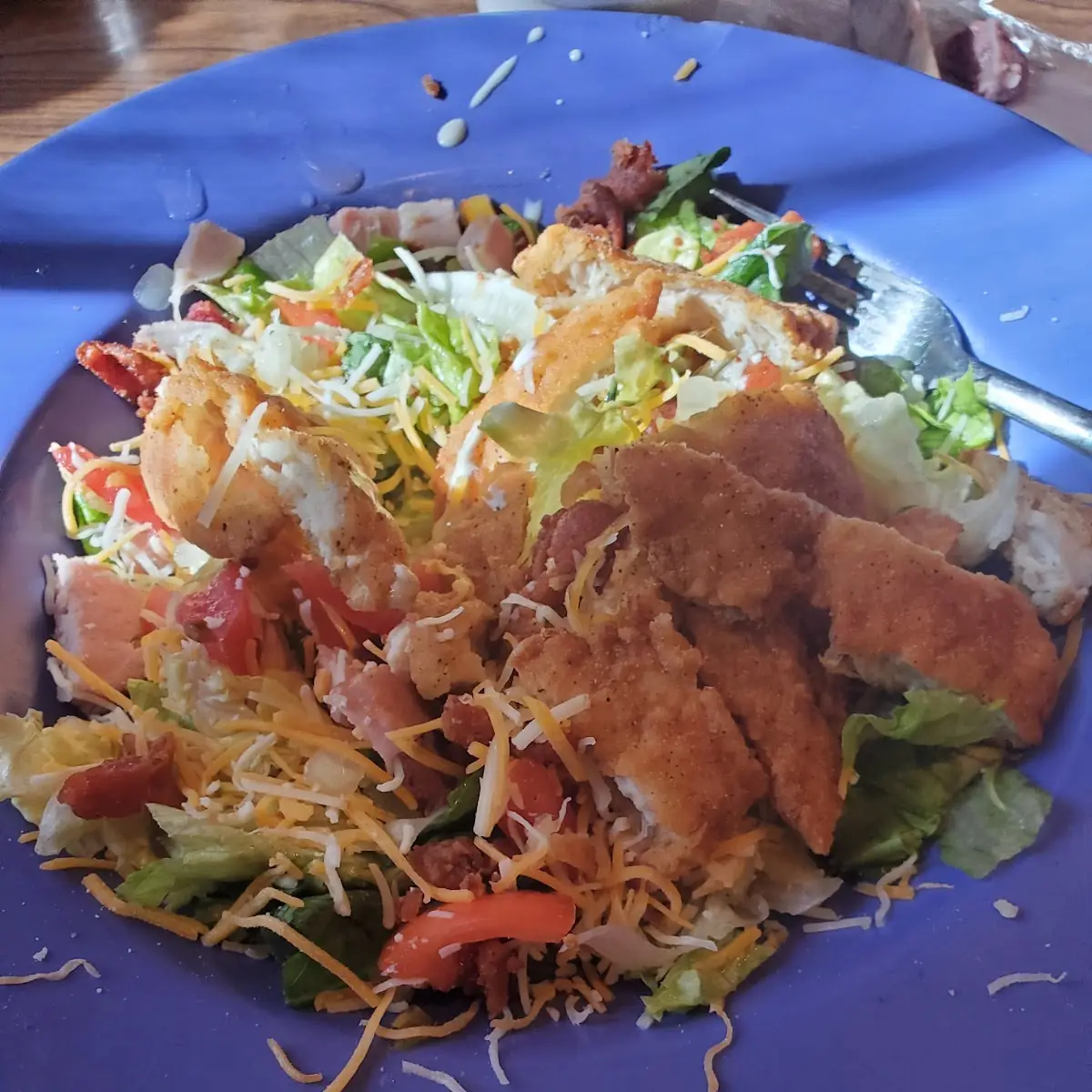 Chef Salad with Fried Chicken