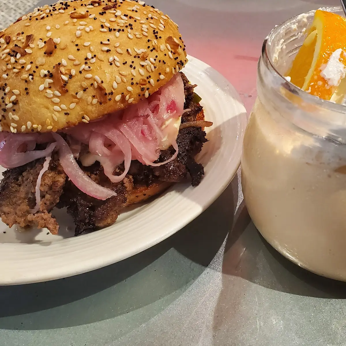 Everything Burger with Dreamsicle Shake