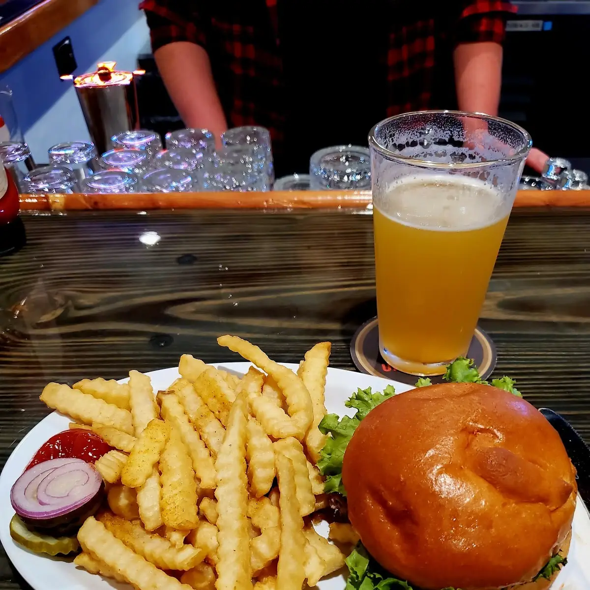 Burger and Fries