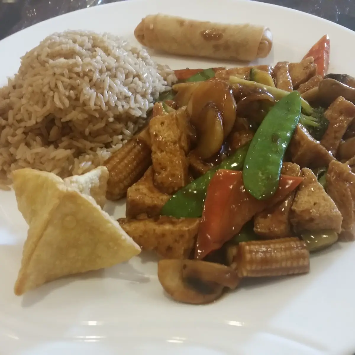 Garden Delight with Fried Bean Curd