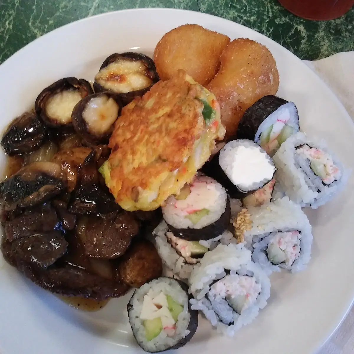 Crab Cake Sauteed Mushrooms