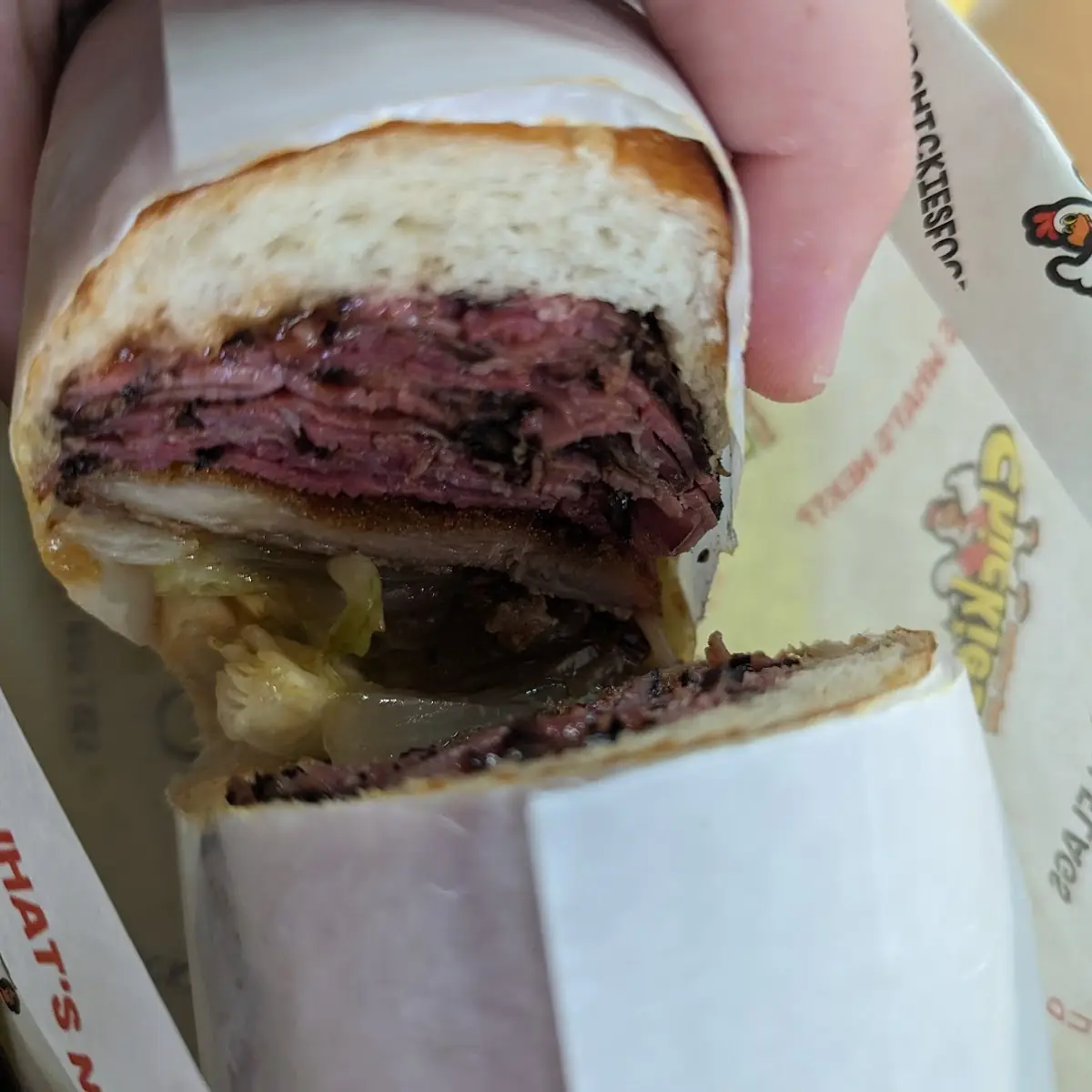 Overstuffed Pastrami Sandwich