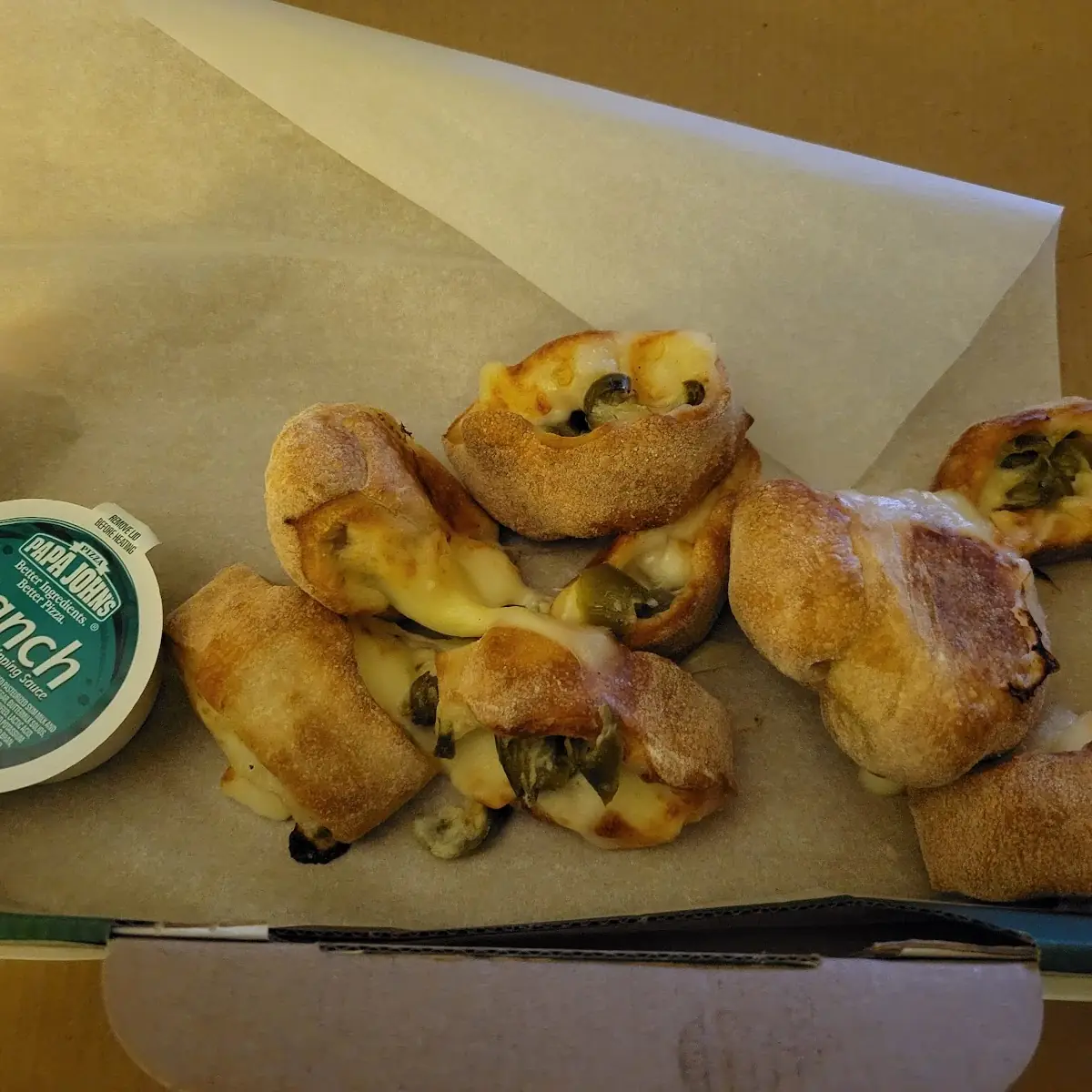 Jalapeno Papa Bites with Ranch Dipping Sauce Cup