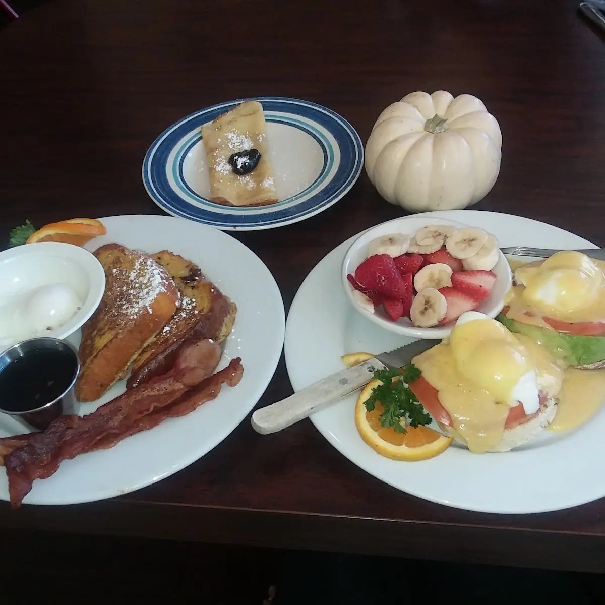 Eggs Benedict Pouched Eggs with Bacon