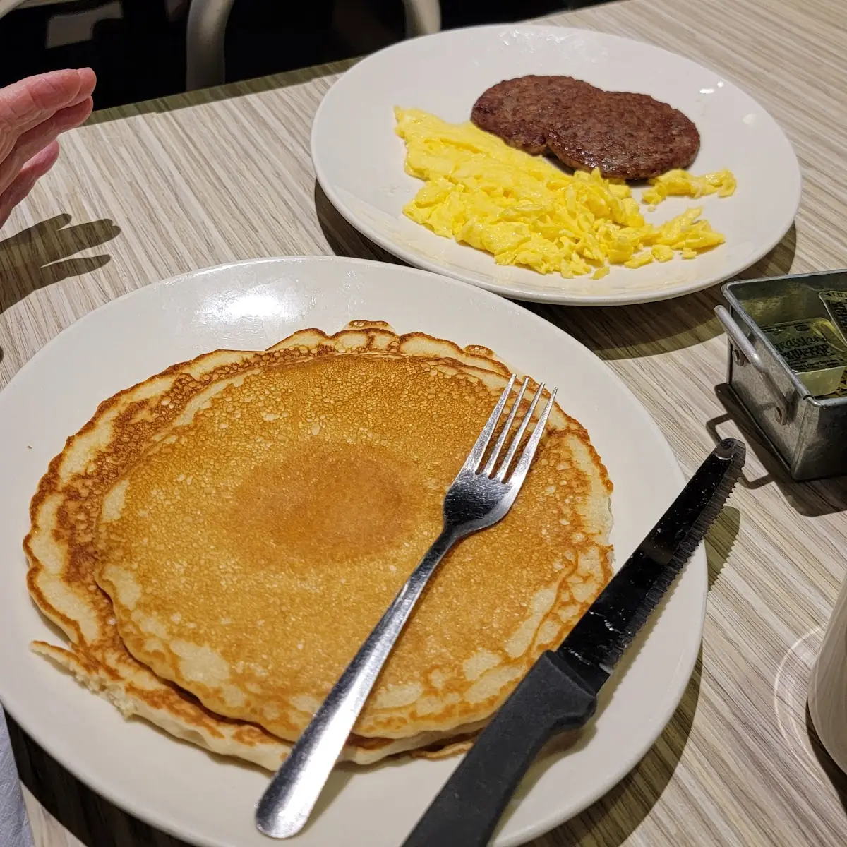 Eggs Bacon Pancakes