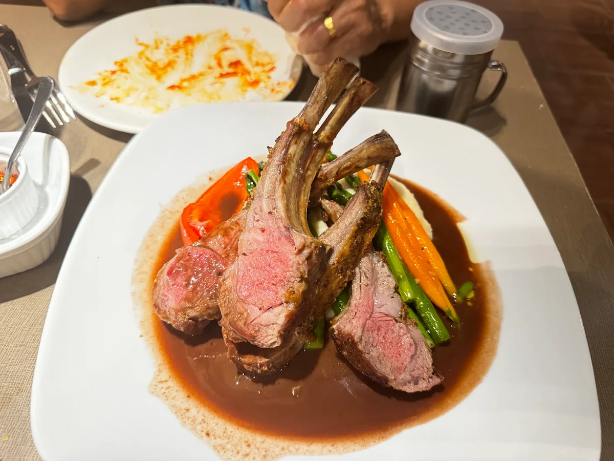 Roasted Rack of Lamb Full Rack Dinner for Two, Il Forno
