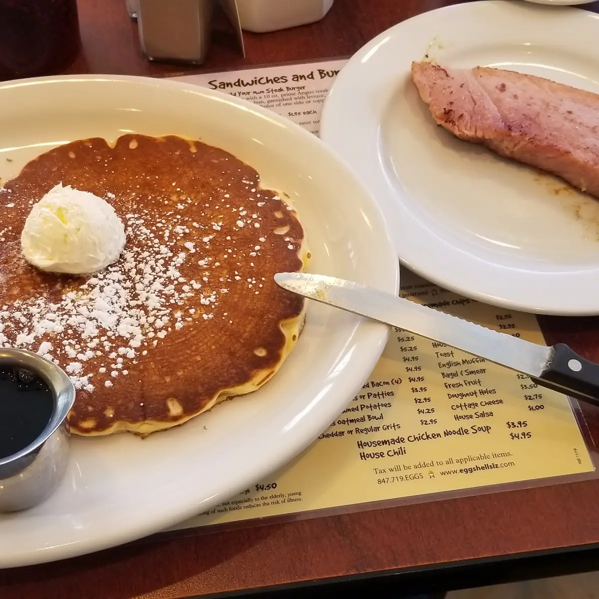 Short Stack Pancakes Side of Ham