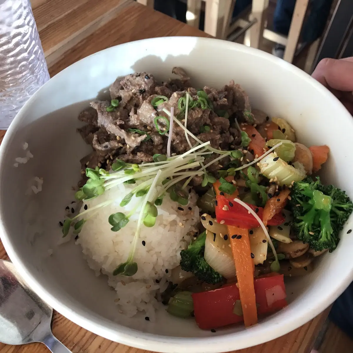 Sesame Beef Rice Bowl