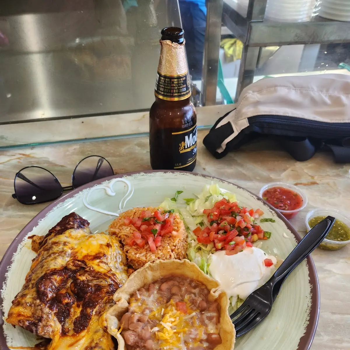 Chicken Enchiladas Plate