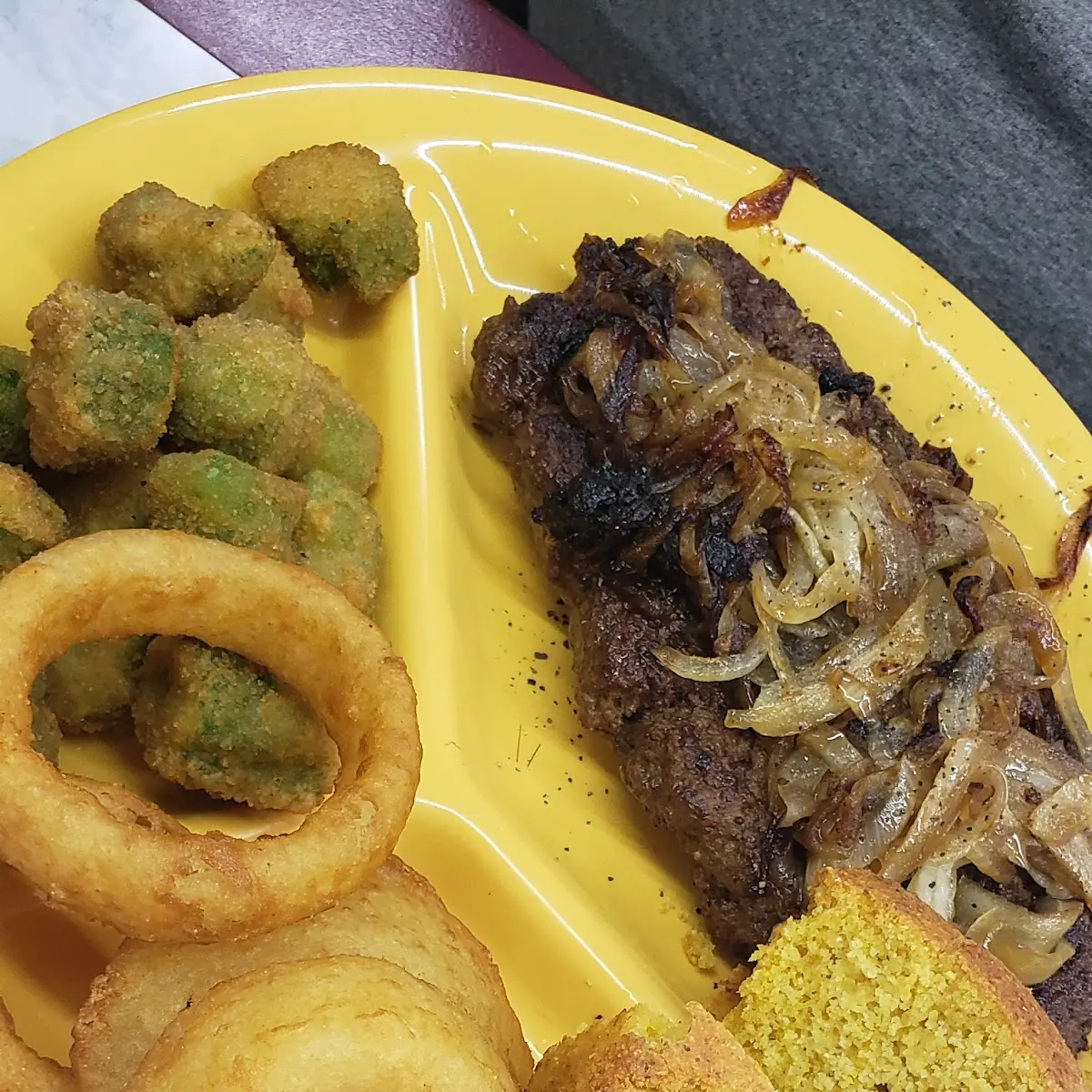 Hamburger Steak with Grilled Onions
