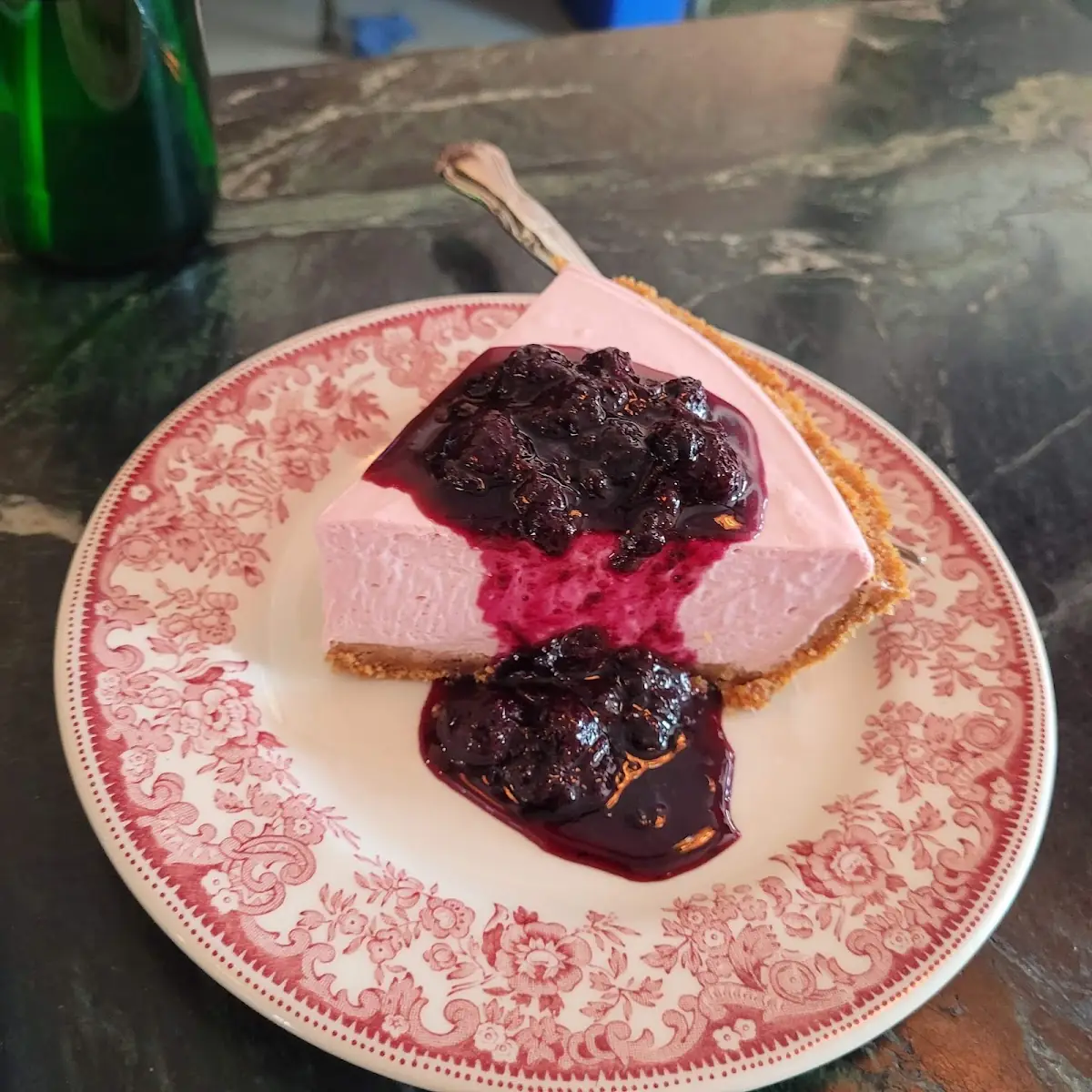 Black Currant Yuzu Cheesecake
